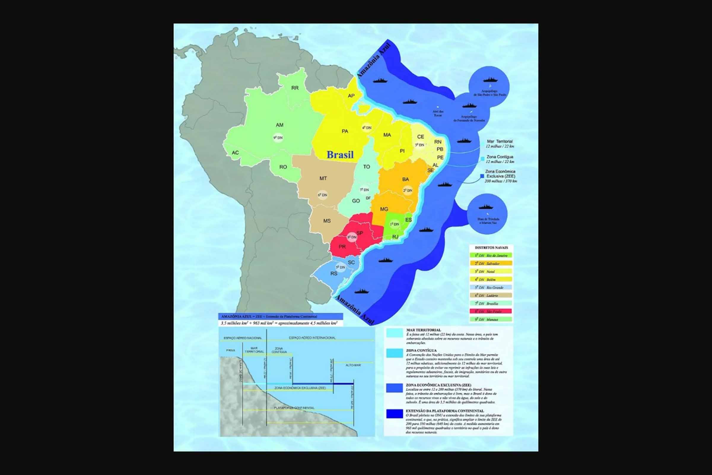 Ampliação do mar territorial do Brasil pode gerar divergências internacionais, diz especialista; Projeto ‘Amazônia Azul’ é liderado pela Marinha