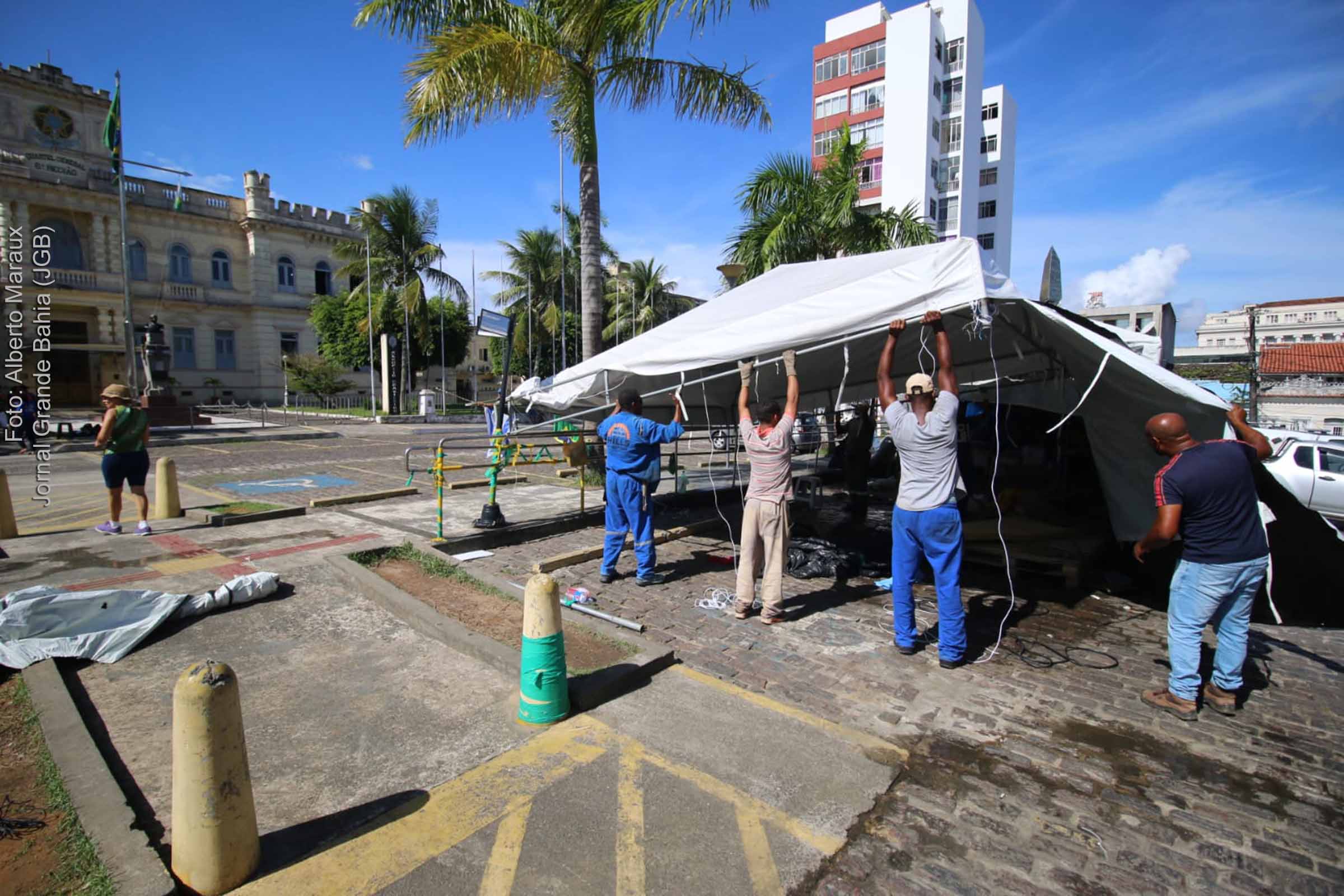 A ação simultânea das forças de segurança da Bahia, contra acampamentos de bolsonaristas antidemocráticos, foi realizada nas cidades de Salvador, Alagoinhas e Feira de Santana.