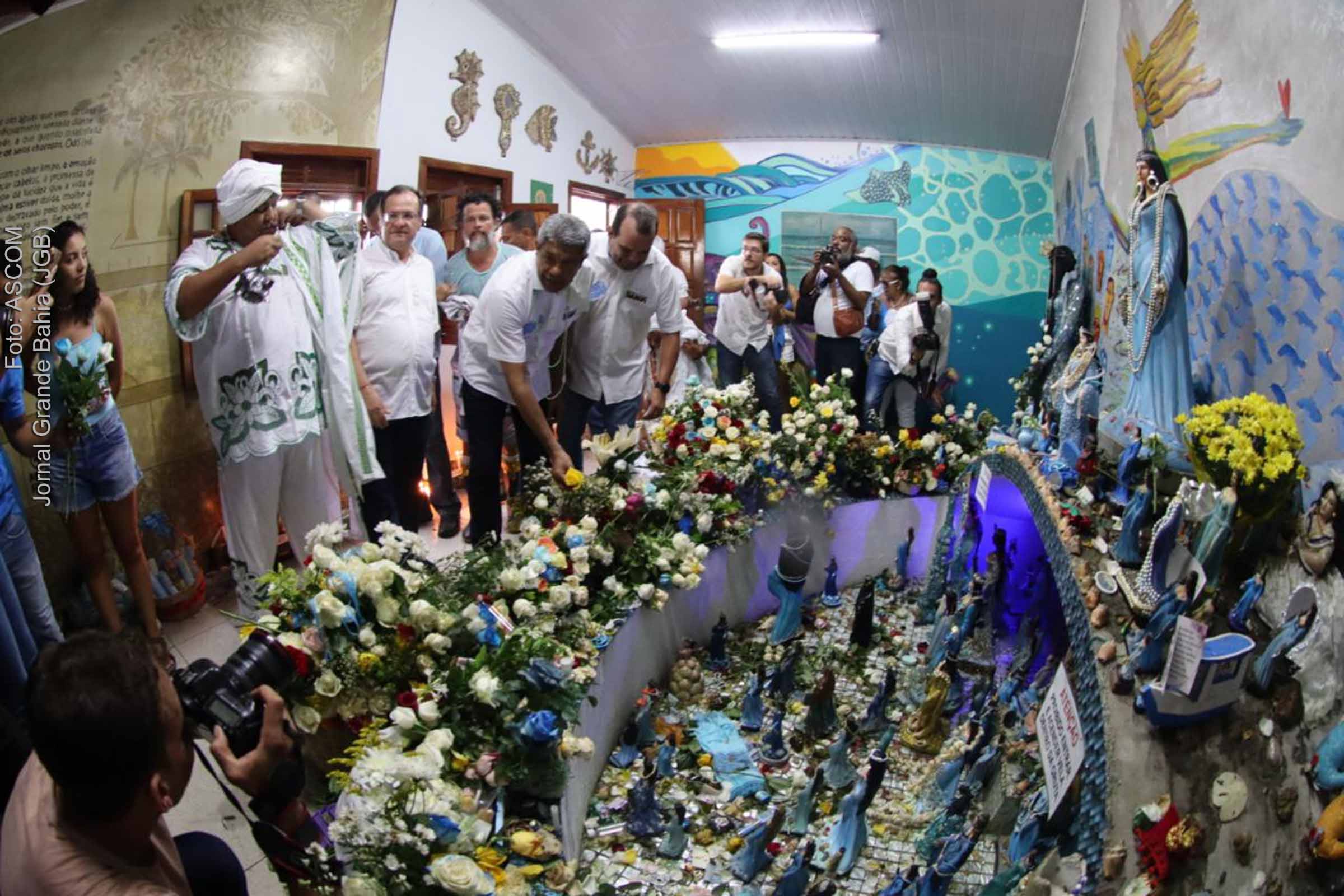 Balaio ecológico para Iemanjá é apresentado pelo governador Jerônimo Rodrigues.