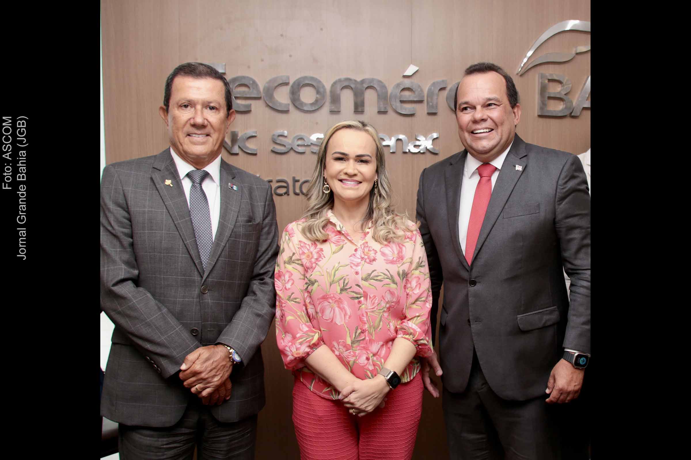 Empresário Glicerio Lemos, ministra Daniela Carneiro e Geraldo Junior, vice-governador da Bahia.