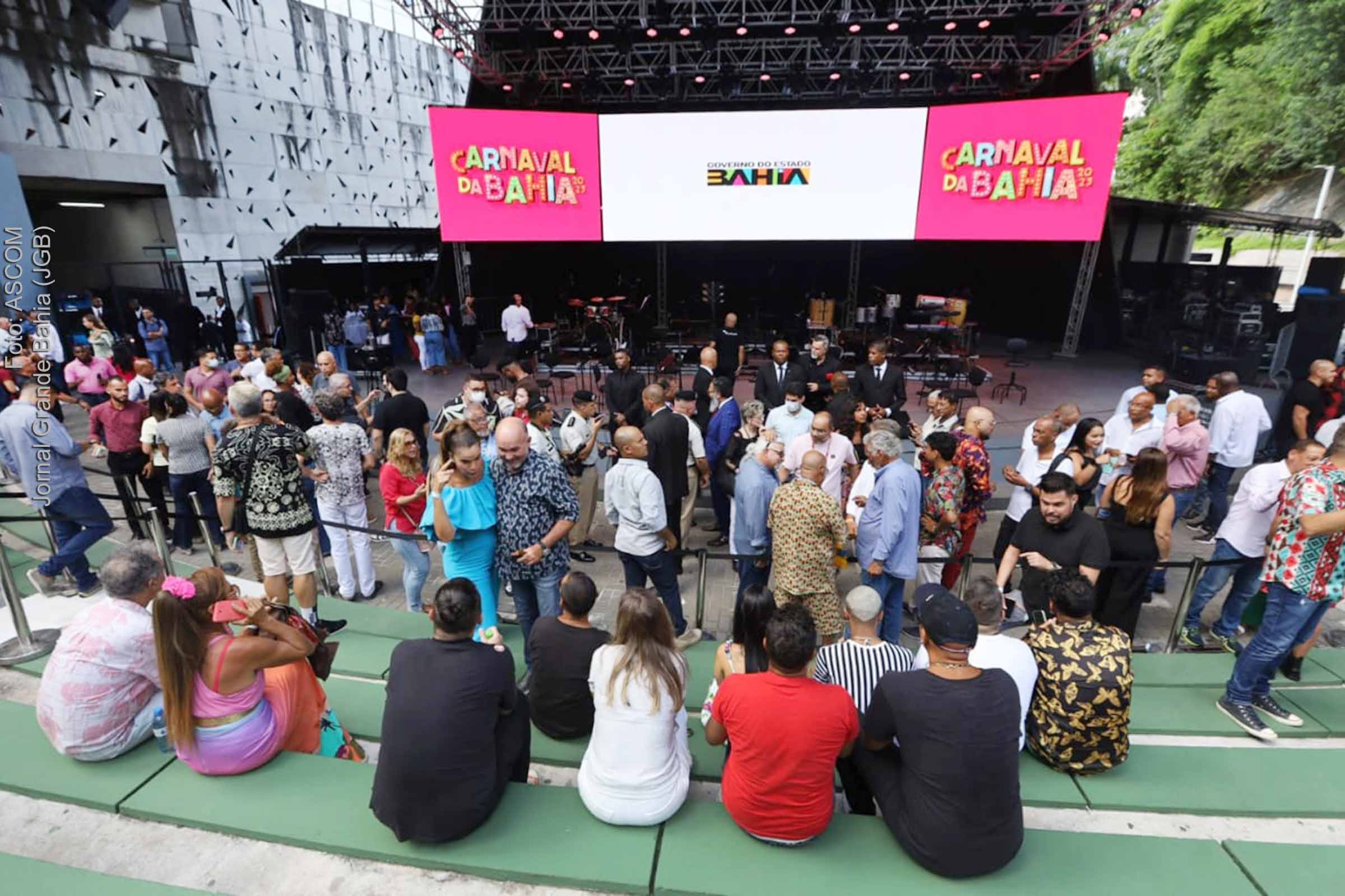 Evento de apresentação da programação do Governo do Estado para o Carnaval 2023 da Bahia. Além das atrações musicais, a folia contará com ampla variedade de serviços.