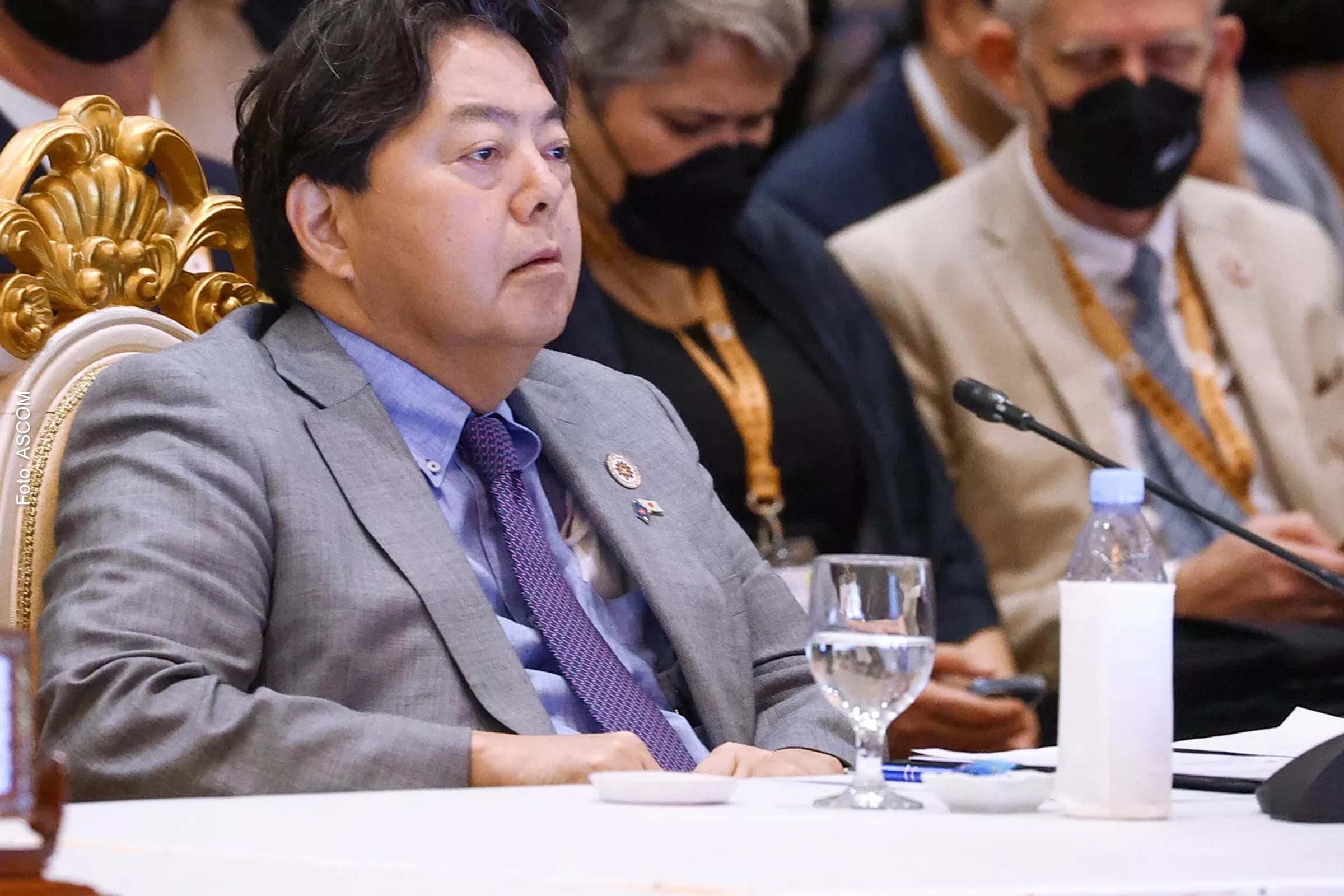 Ministro das Relações Exteriores do Japão, Yoshimasa Hayashi.