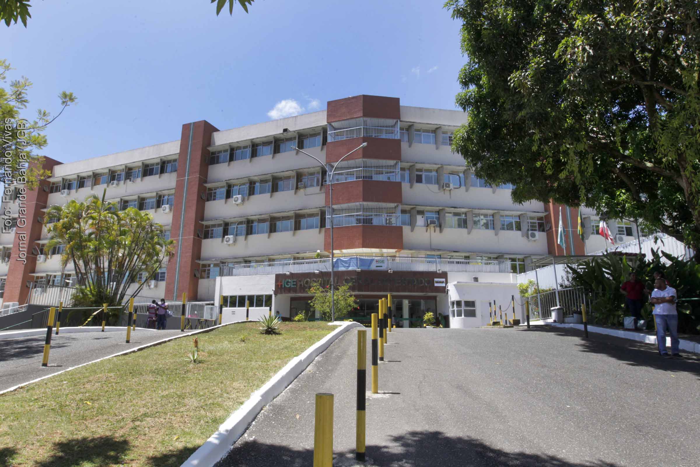 Vista do Hospital Geral do Estado (HGE) em Salvador.