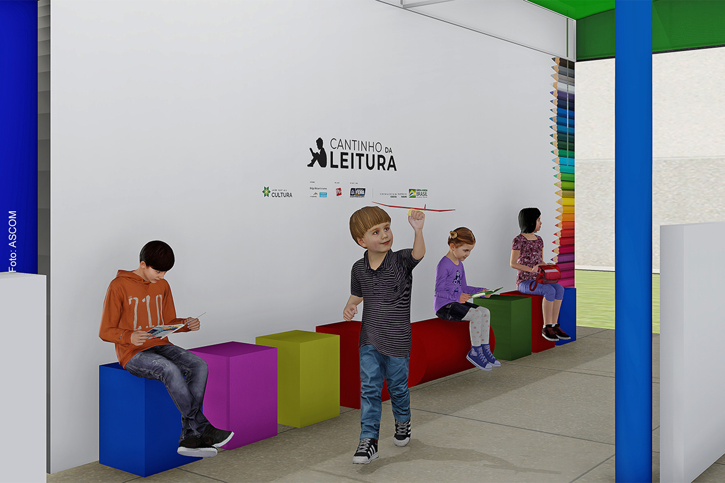 A biblioteca da unidade de ensino passará por uma revitalização, cuja obra está em andamento.