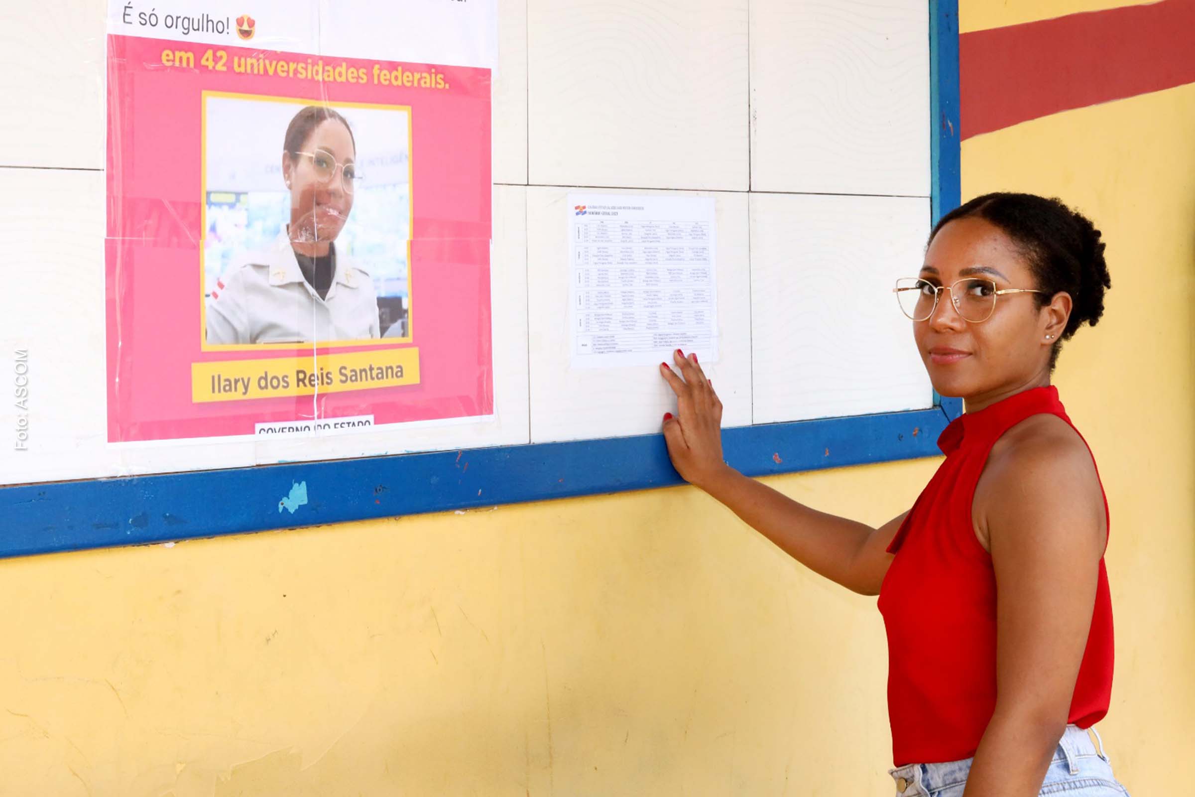 Ilary dos Reis Santana conversou com os alunos e compartilhou suas experiências pessoais e rotina de estudo.