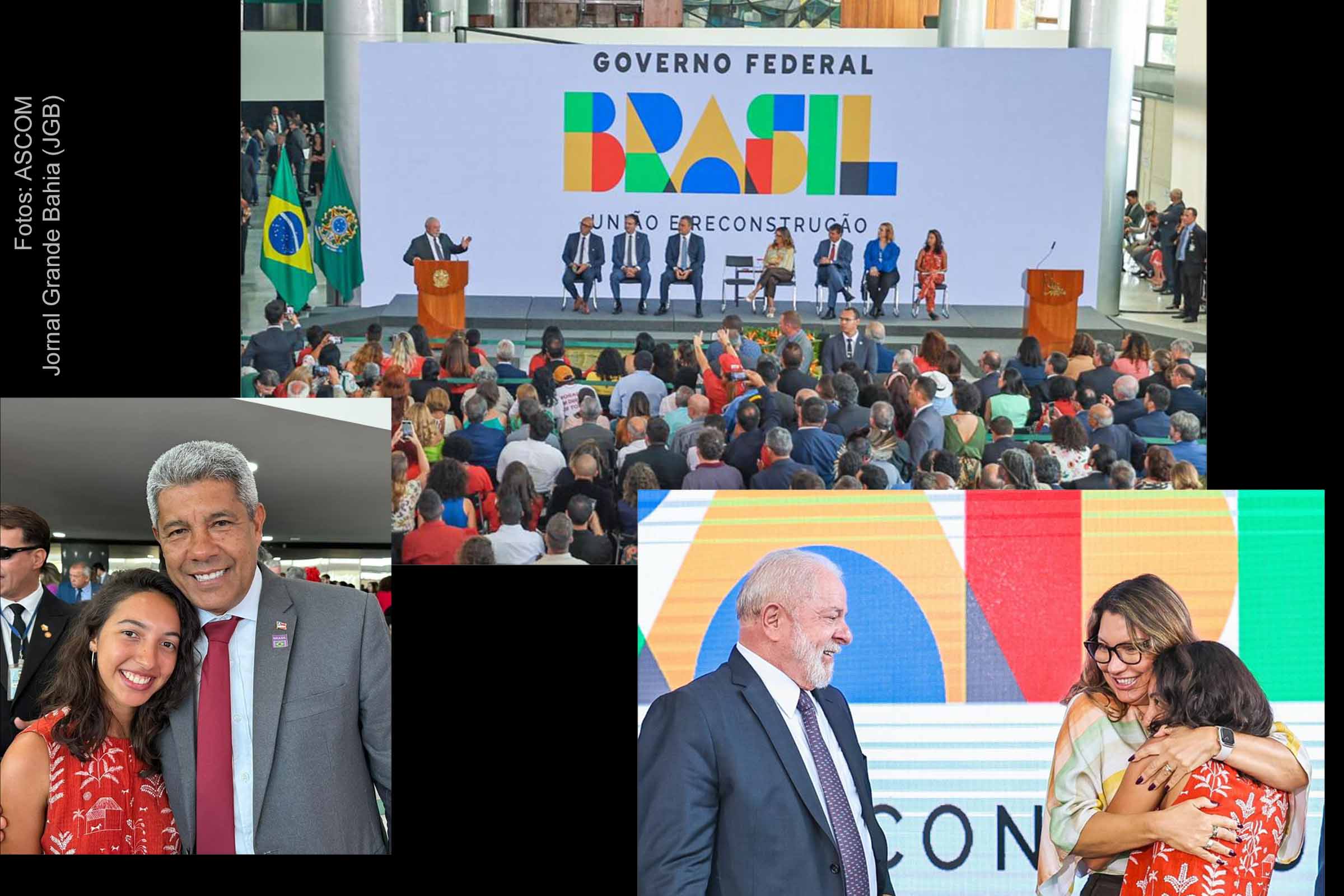 Presidente Lula lança programa do Bolsa Família e governador Jerônimo Rodrigues participa do ato, em Brasília.