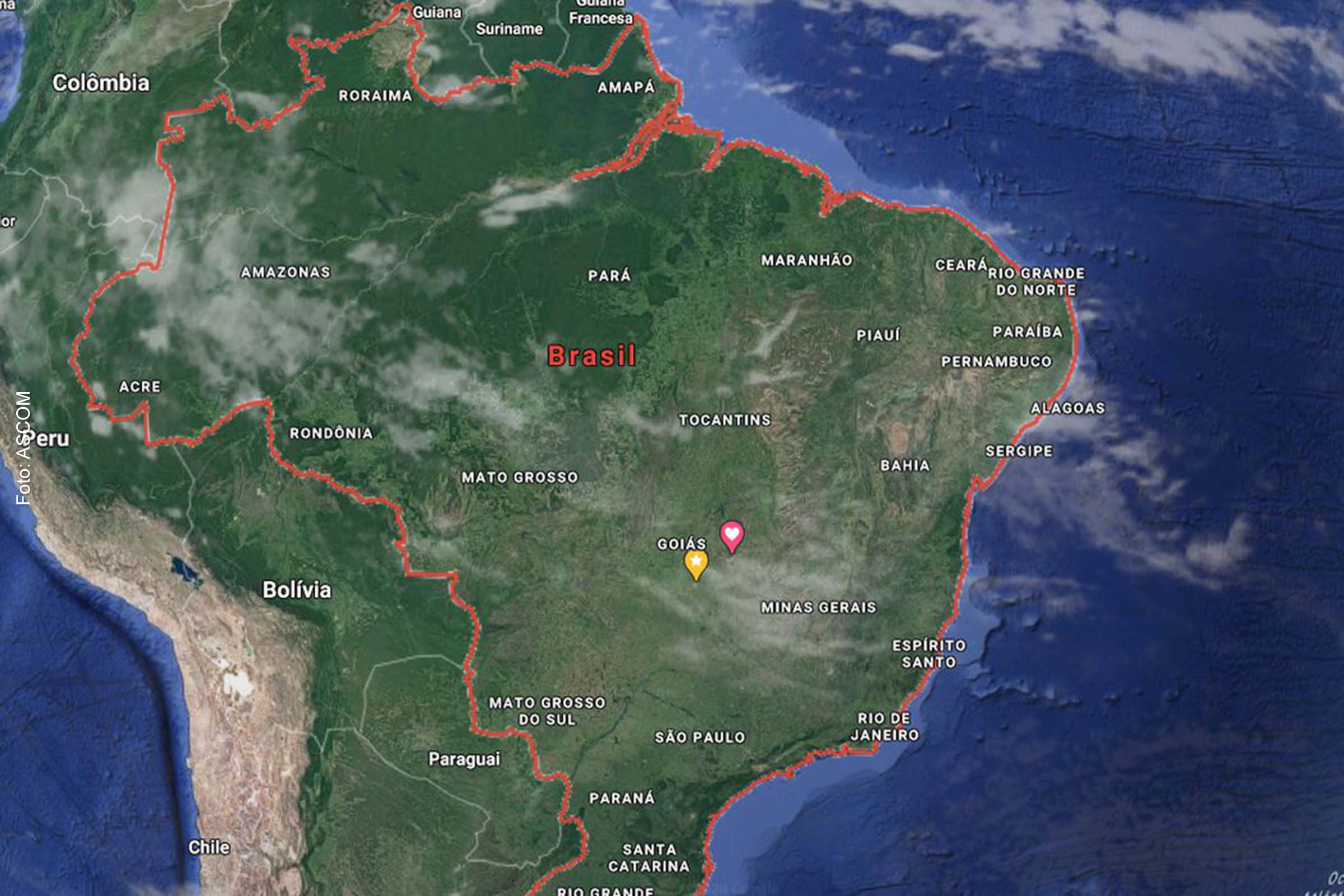 O estudo ajustou o total da área do país para 8.510.417,771 km².