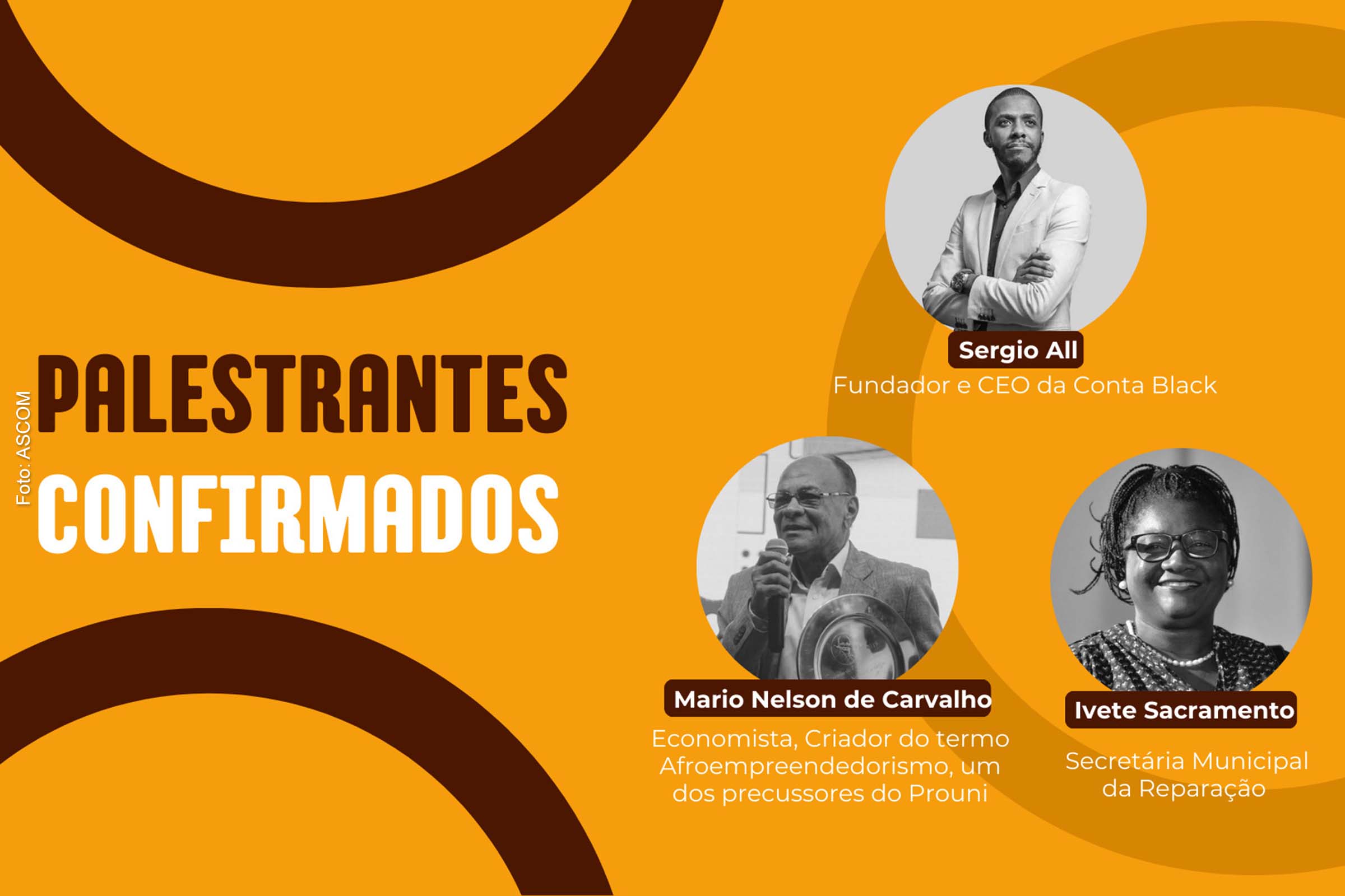 Card anuncia Sergio All, Mario Nelson de Carvalho e Ivete Sacramento entre os palestrantes do evento 'Vozes do Afroempreendedorismo'.