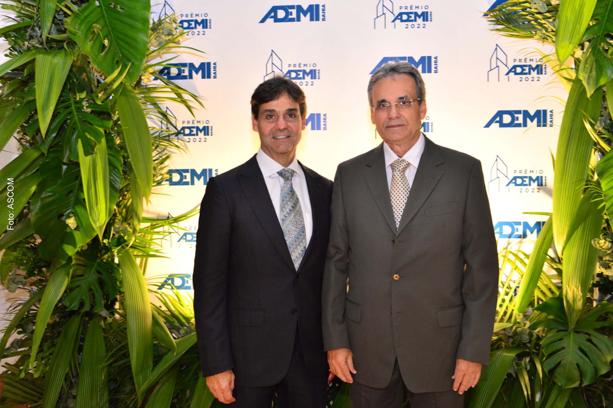 Cláudio Cunha, presidente da ADEMI-BA, e Ivan Leão, da Leão Engenharia.