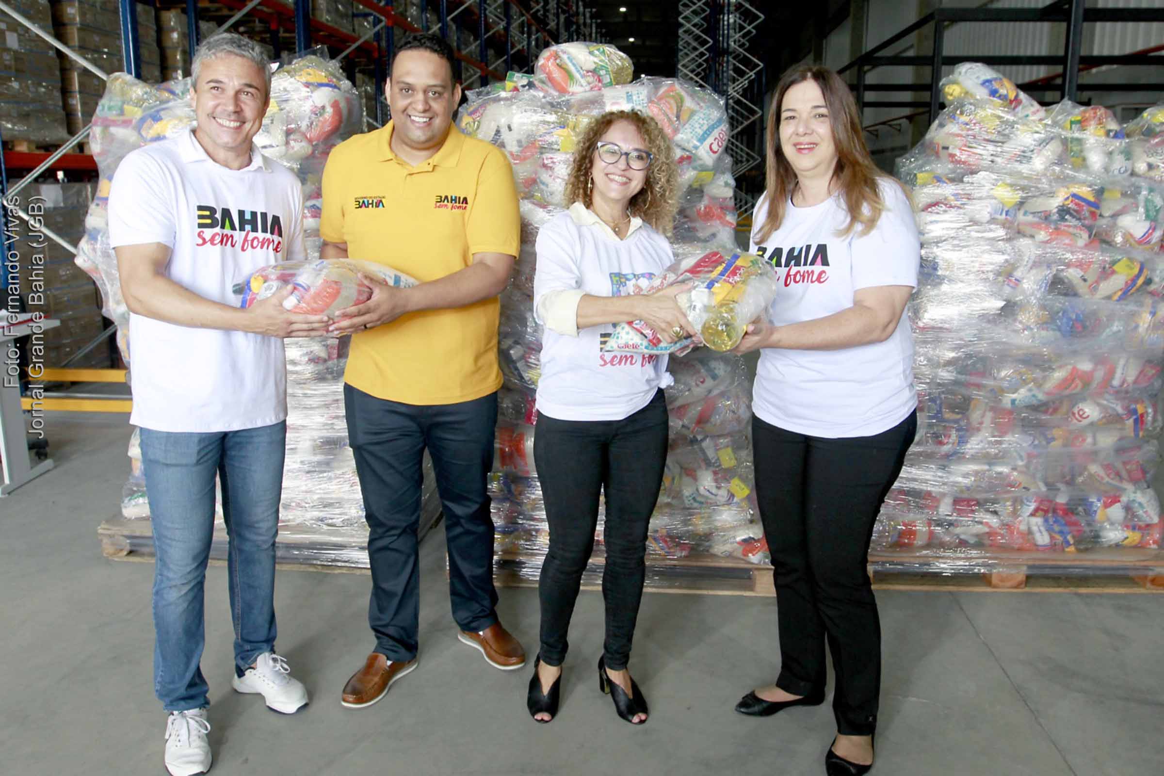 Programa Bahia Sem Fome recebe três mil cestas básicas de associações atacadistas