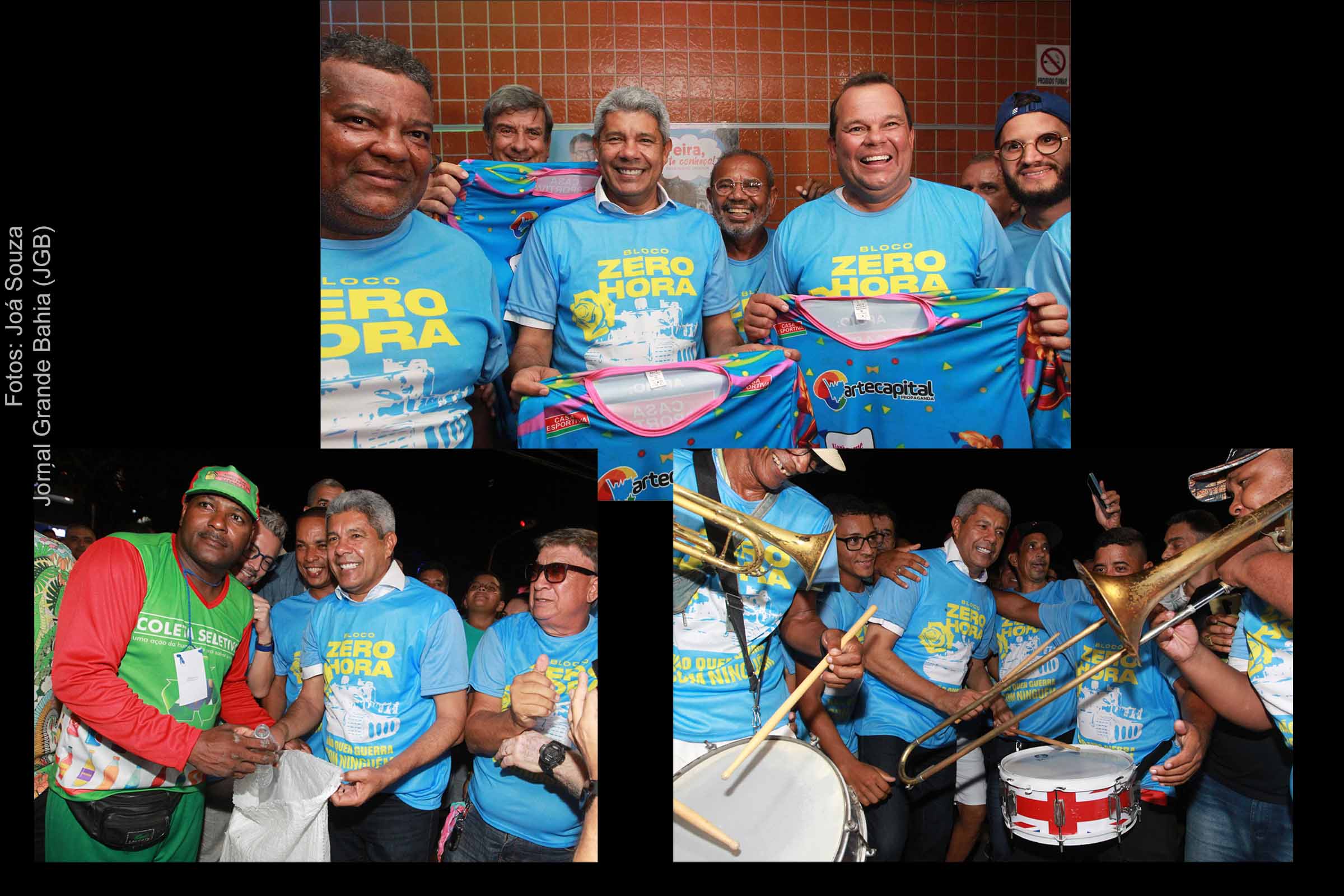 Governador Jerônimo Rodrigues (PT) e o prefeito Colbert Martins Filho (MDB) participam de homenagem póstuma e concentração do Bloco Zero Hora, durante Micareta 2023 de Feira de Santana.