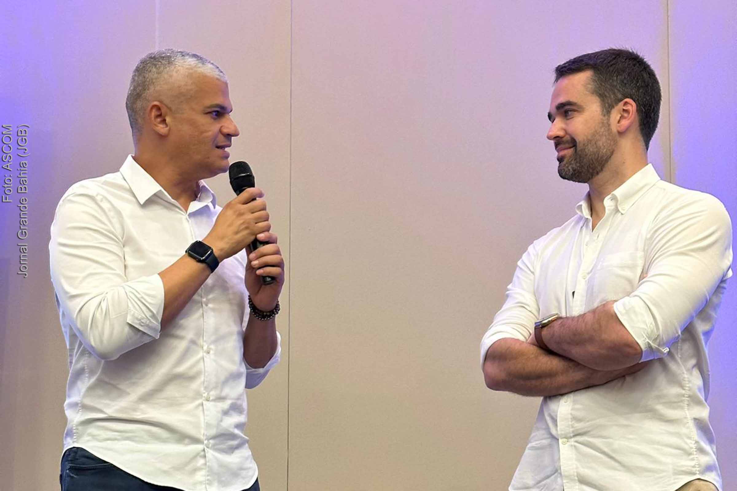 Deputado Pablo Roberto e o governador Eduardo Leite, presidente nacional do PSDB, participaram de evento ocorrido em Salvador com o tema ‘Diálogos Tucanos pelo Brasil’.