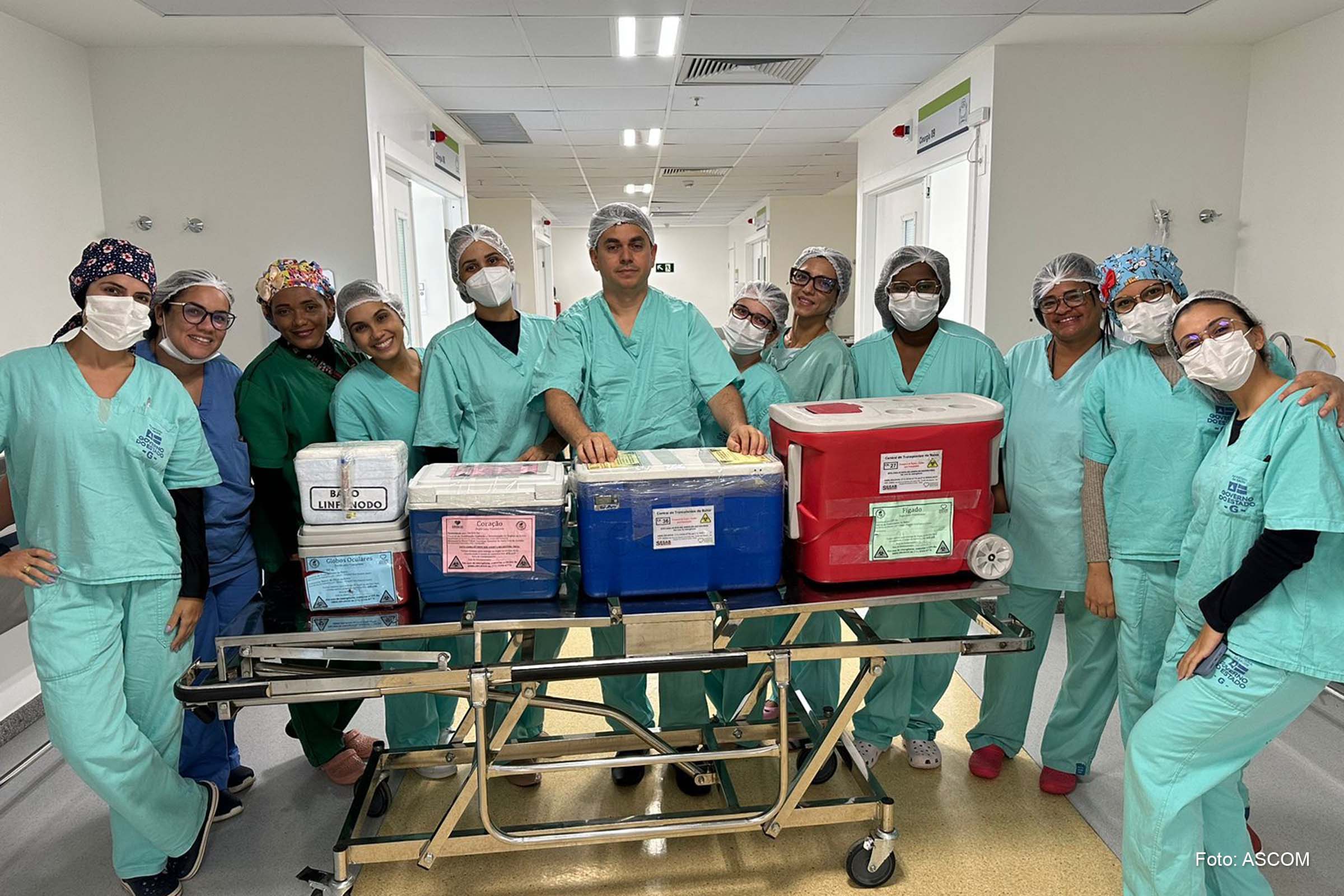 Nove pessoas recebem órgãos captados neste final de semana no Hospital Clériston Andrade.