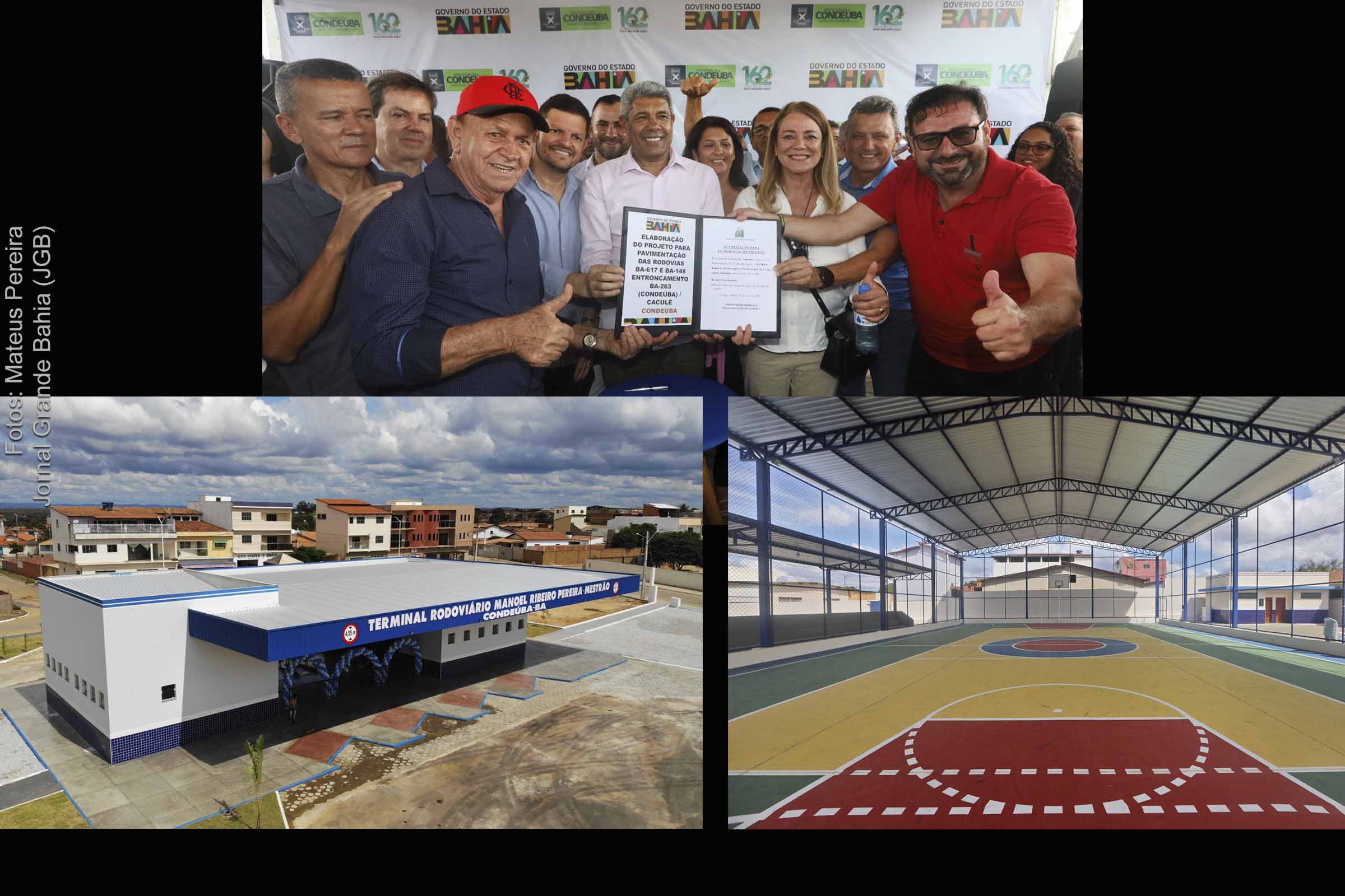 Governador Jerônimo Rodrigues inaugura obras em Condeúba e assina projeto de infraestrutura.