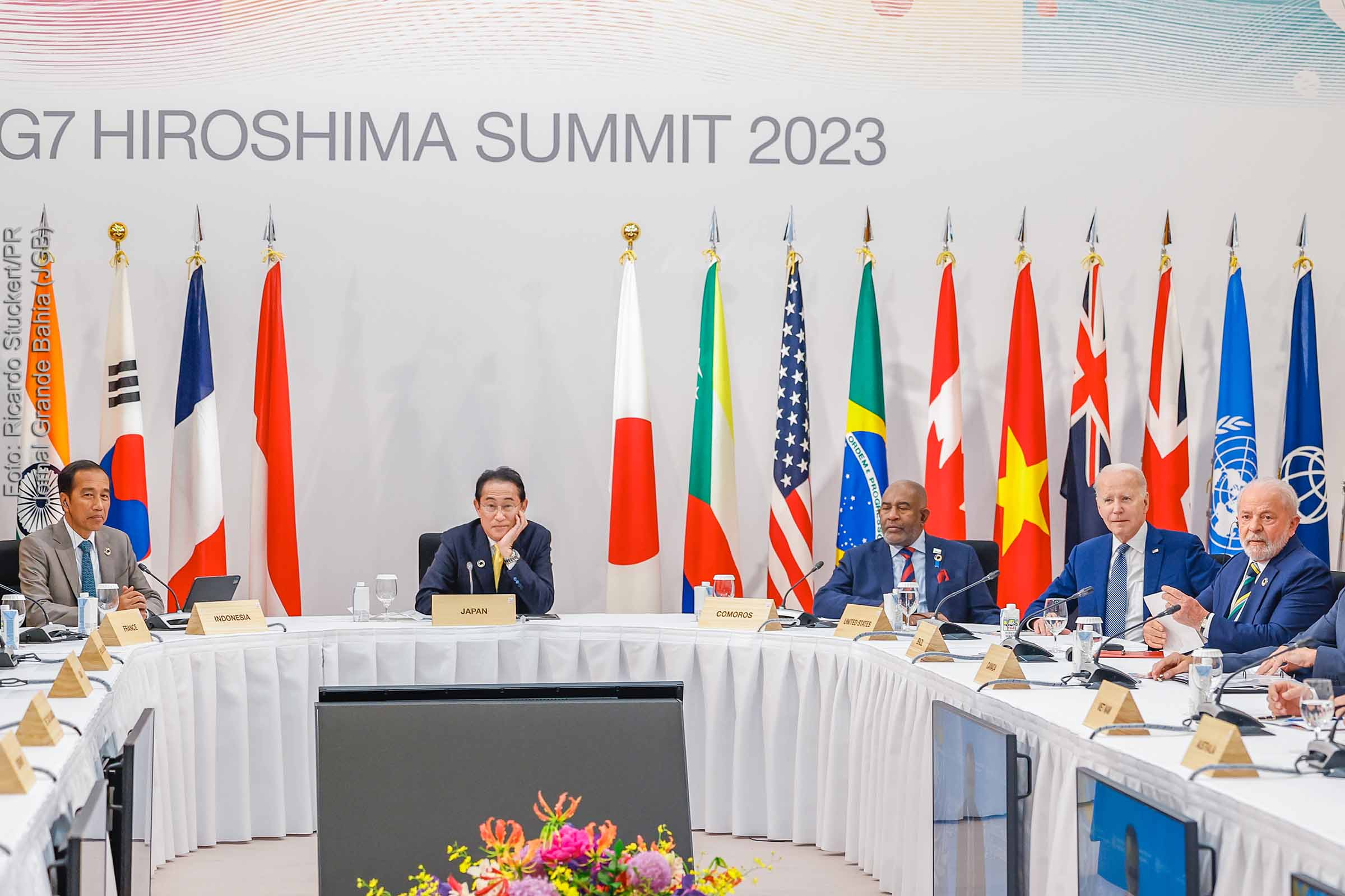 Presidente Lula participa de reunião do G7, em Hiroshima, Japão.