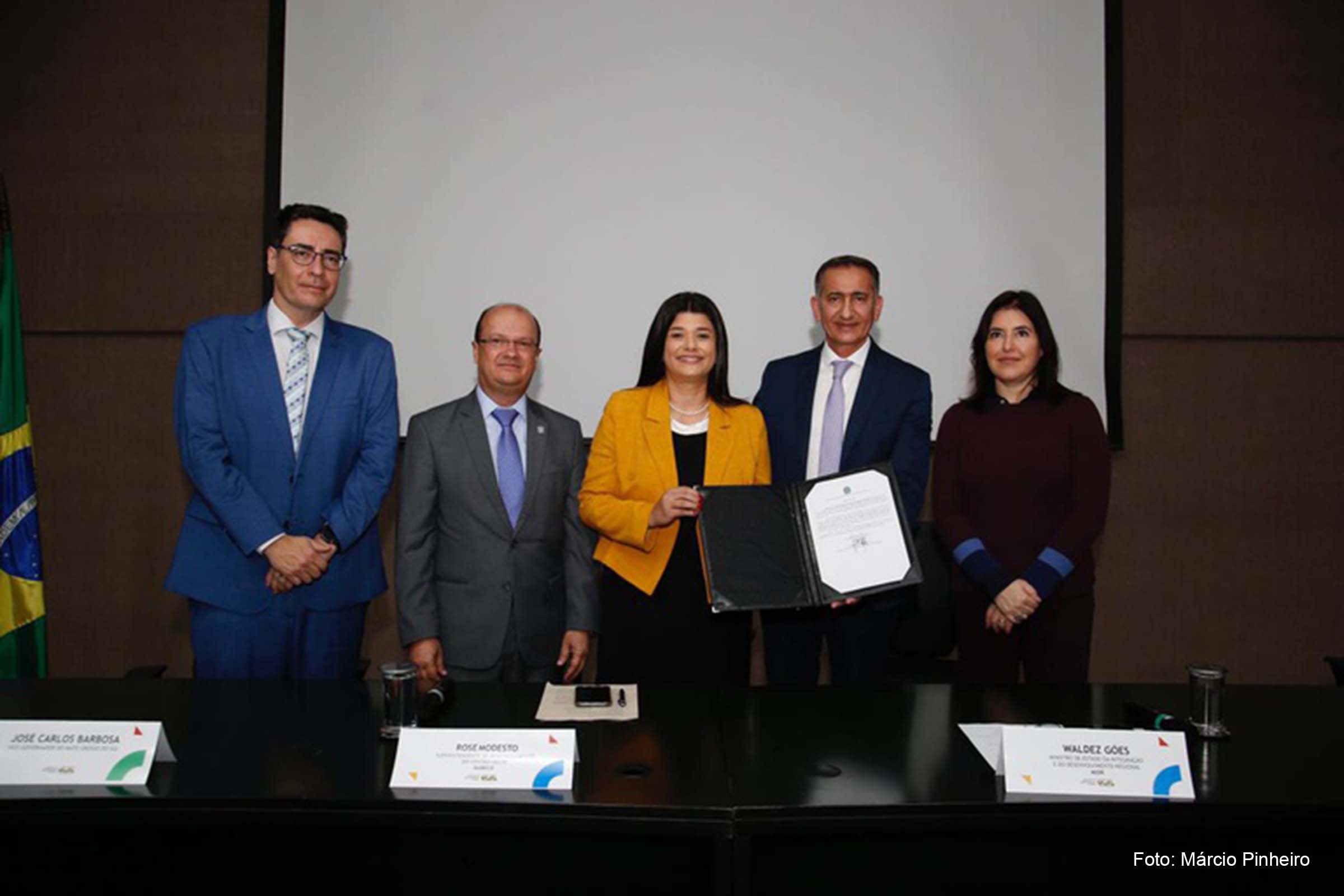 Cerimônia de posse foi realizada em Brasília, e contou com a presença do ministro da Integração e do Desenvolvimento Regional, Waldez Góes.