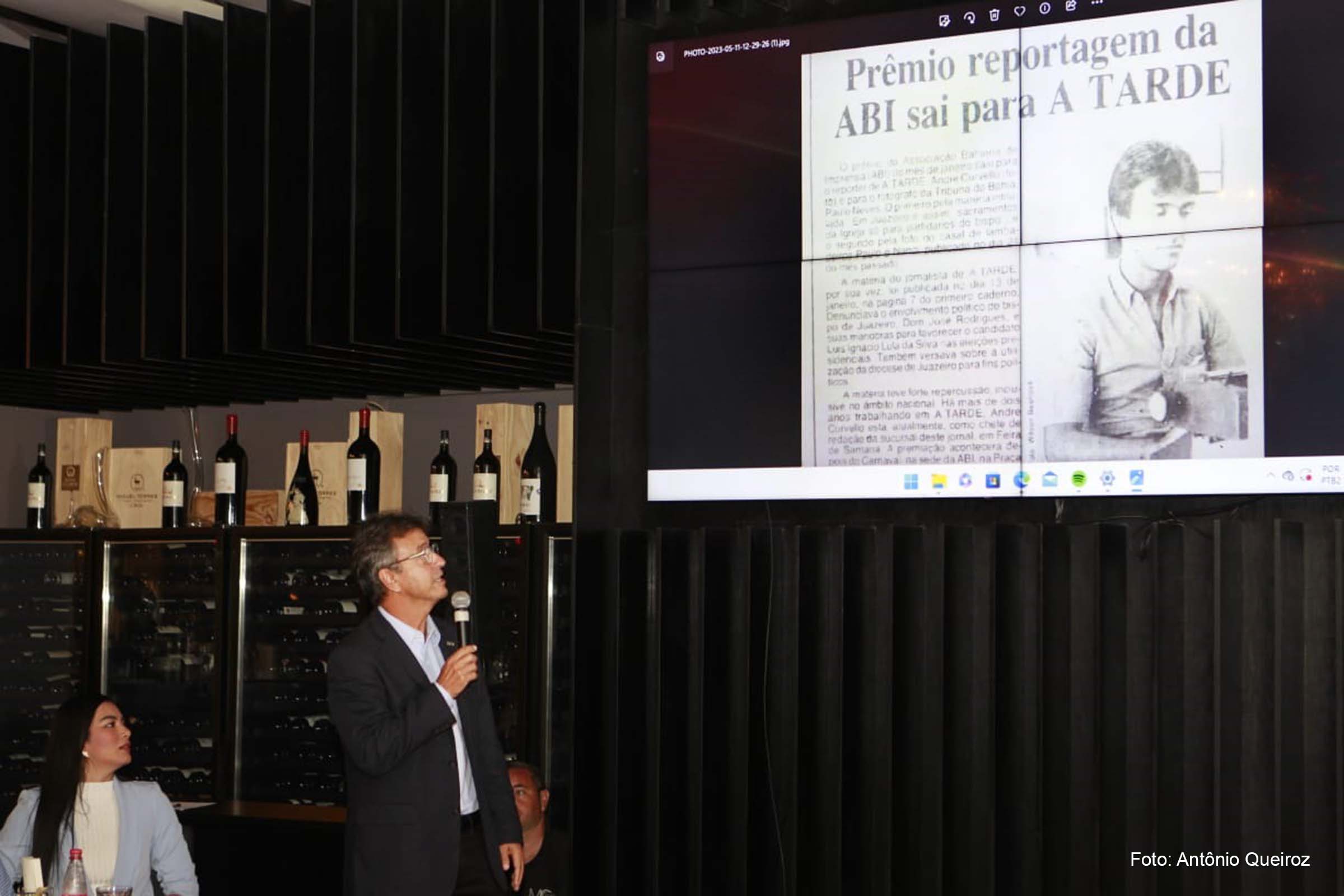 Secretário André Curvello, secretário estadual de Comunicação da Bahia, durante palestra.