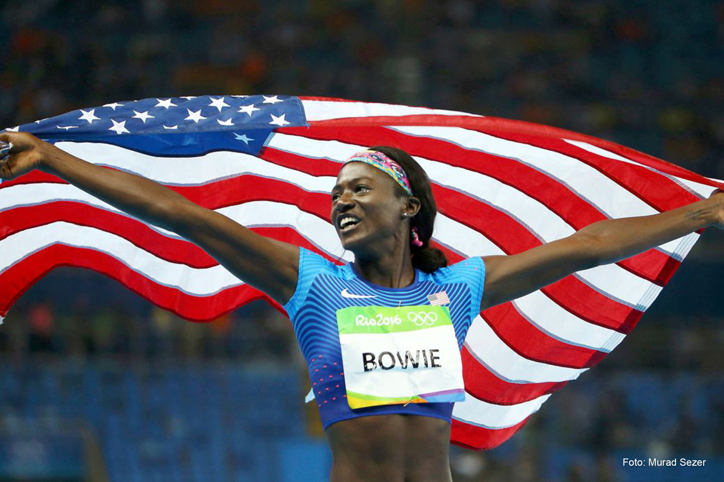 Tori Bowie conquistou uma medalha de ouro nos Jogos Olímpicos de 2016 em atletismo.