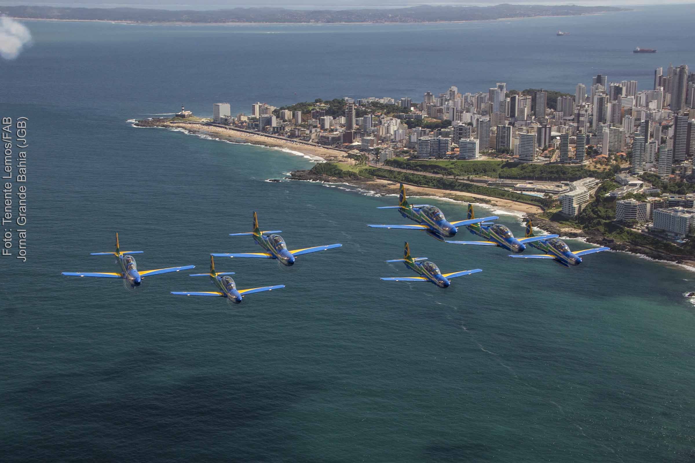 200 anos da Independência do Brasil na Bahia terá sobrevoos da Esquadrilha da Fumaça.