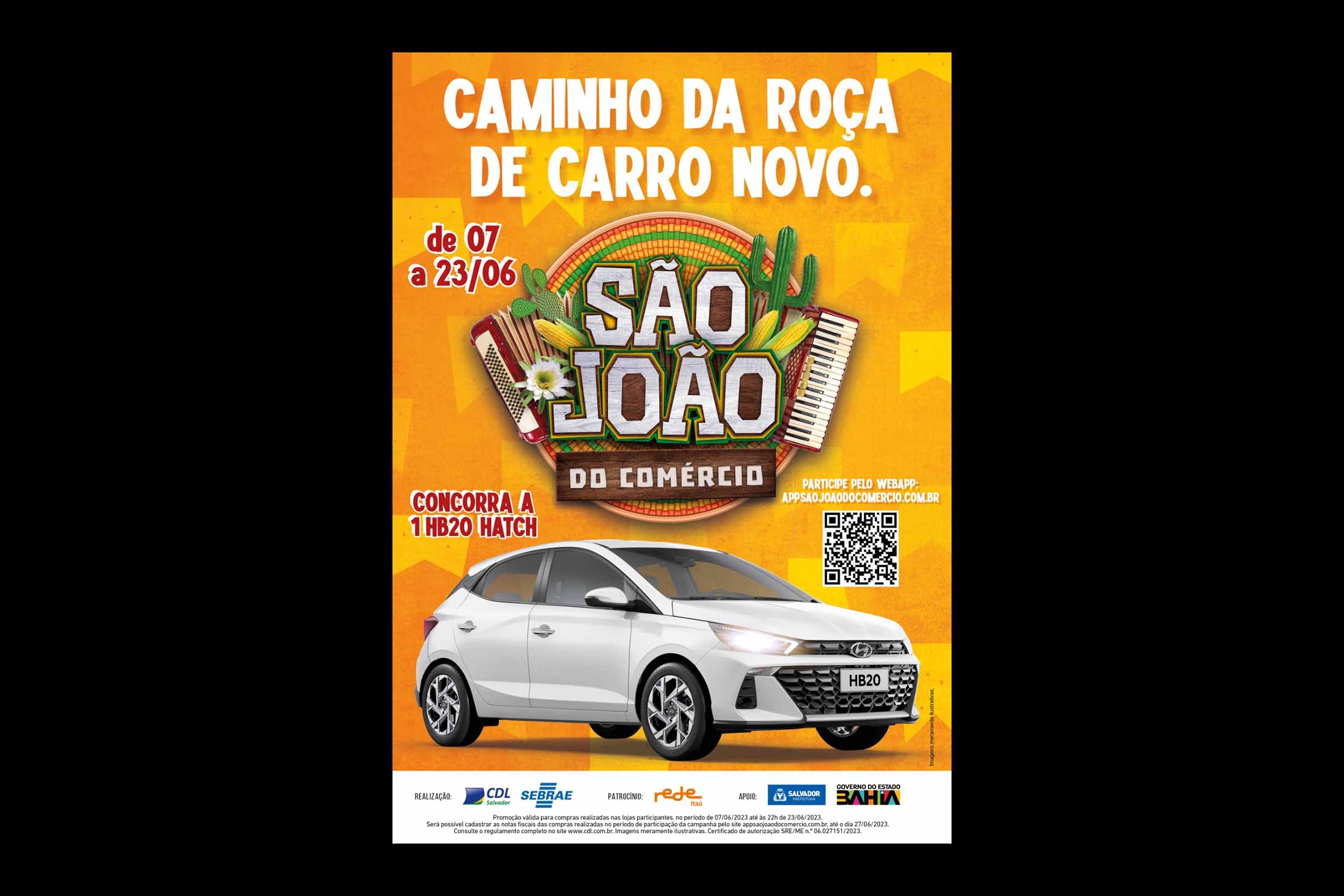 Cartaz anuncia edição 2023 da campanha ‘São João do Comércio’ de Salvador.