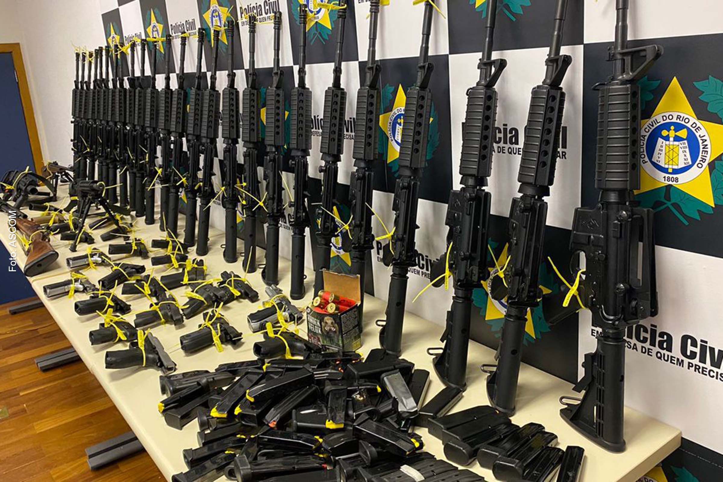 Apenas no mês de maio foram apreendidas 57 armas de grosso calibre.