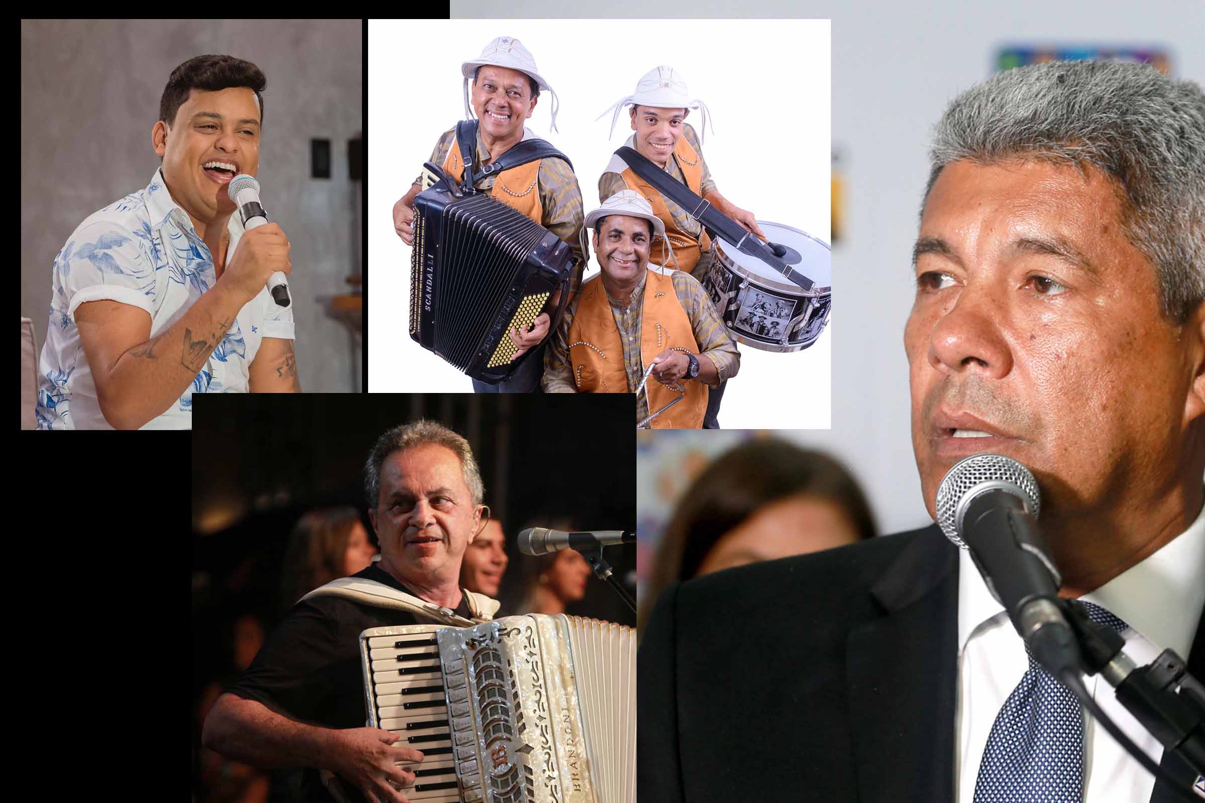 Governador Jerônimo Rodrigues anuncia Thiago Aquino, Trio Nordestino e Flávio José para os festejos 2023 de São João e São Pedro de Feira de Santana
