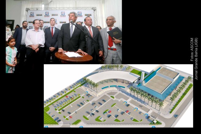 Governador Jerônimo Rodrigues anuncia retomada e prazo para conclusão da construção do Centro de Convenções e Teatro de Feira de Santana.
