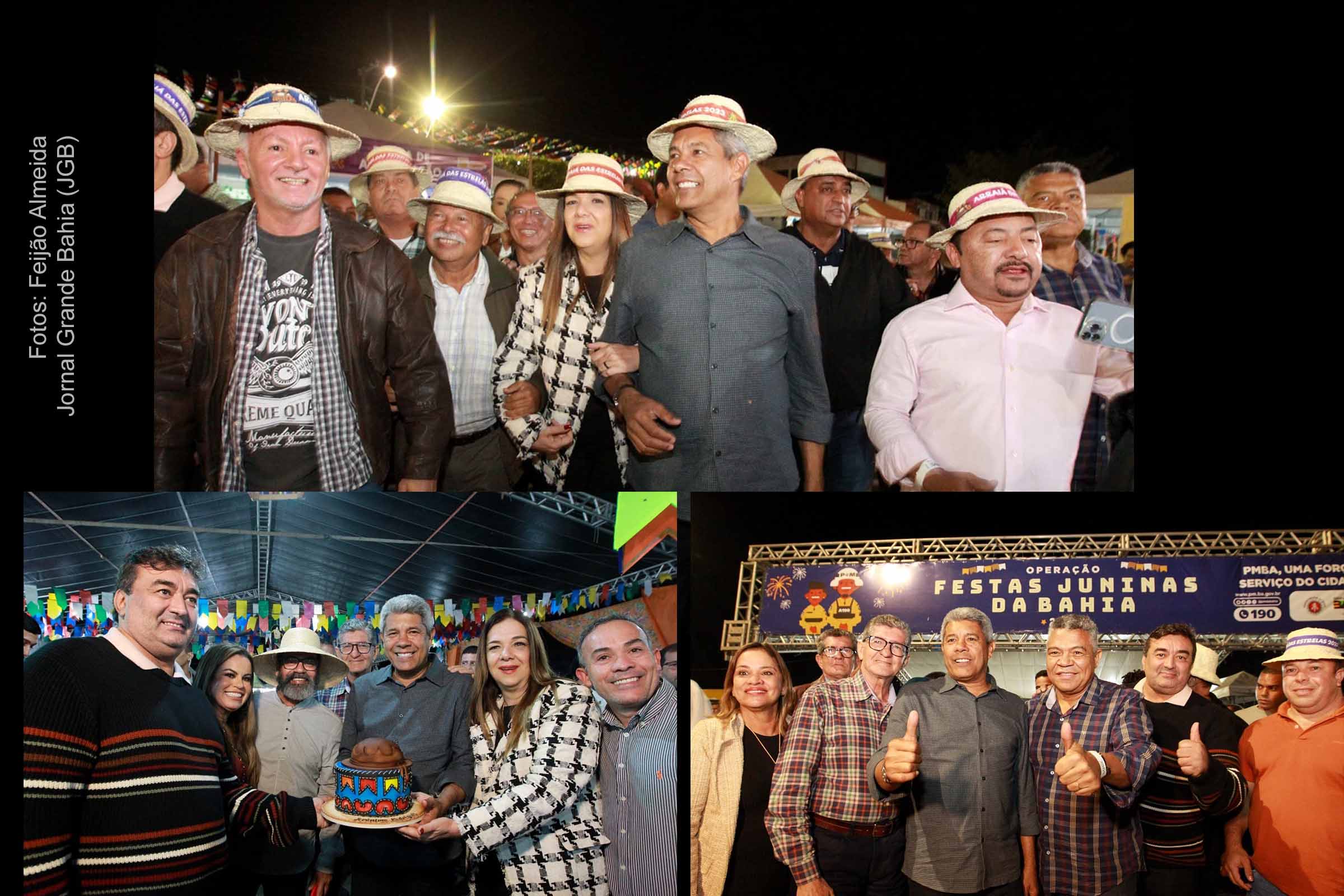 Governador Jerônimo Rodrigues na festa de São João em Senhor do Bonfim.