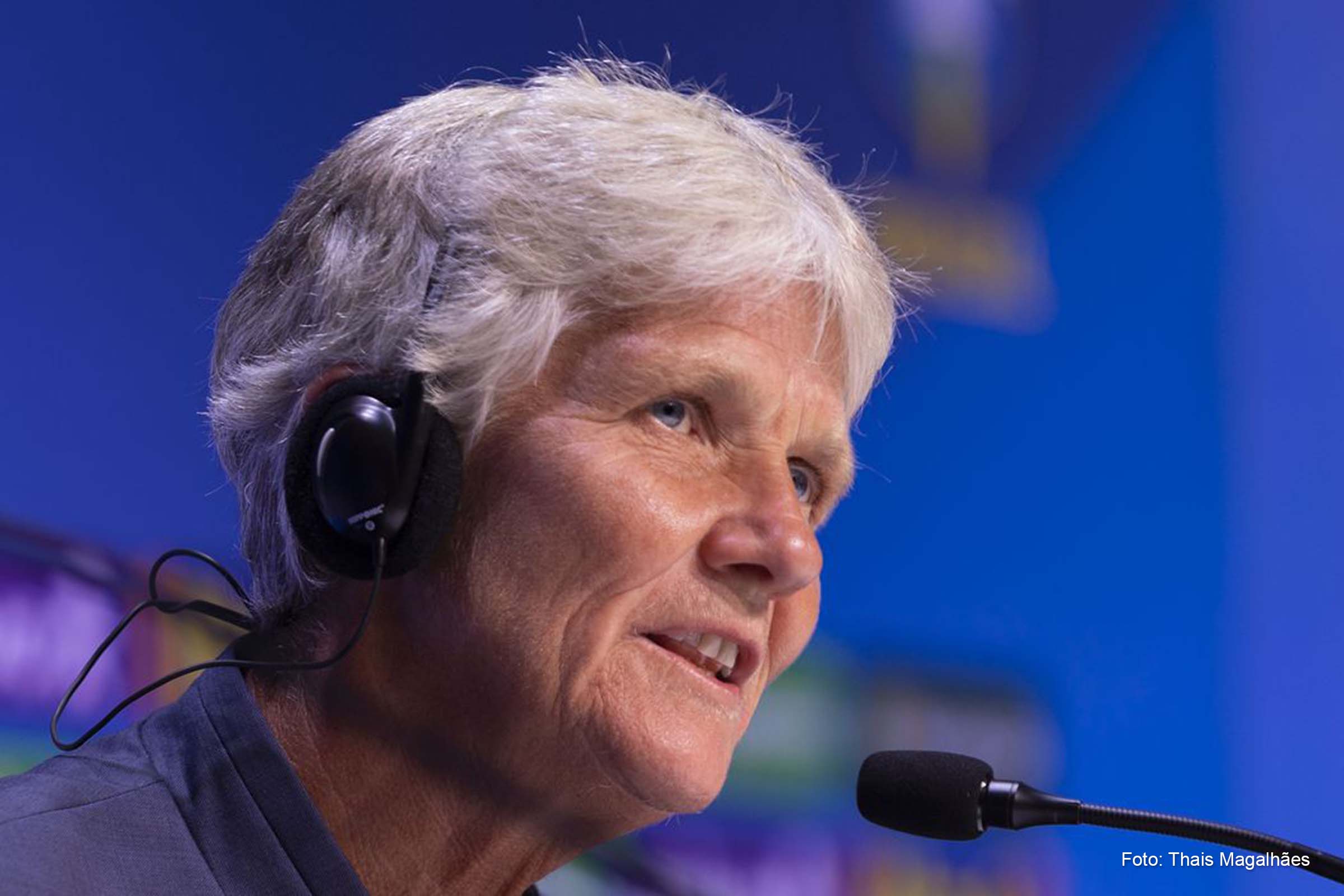 Pia Sundhage, técnica da Seleção Brasileira Feminina.