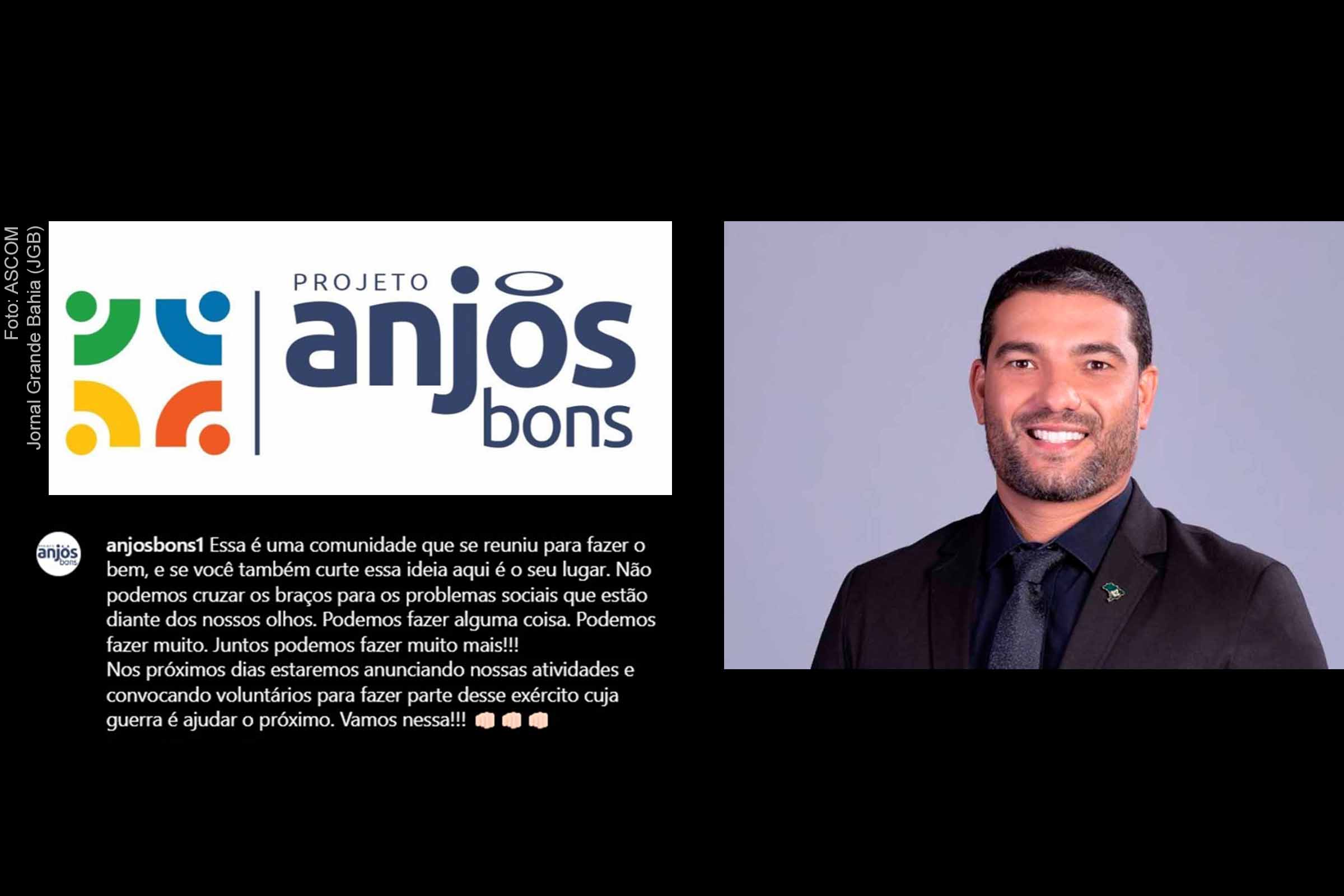 Projeto social Anjos Bons é liderado pelo empresário Josivaldo Santana.