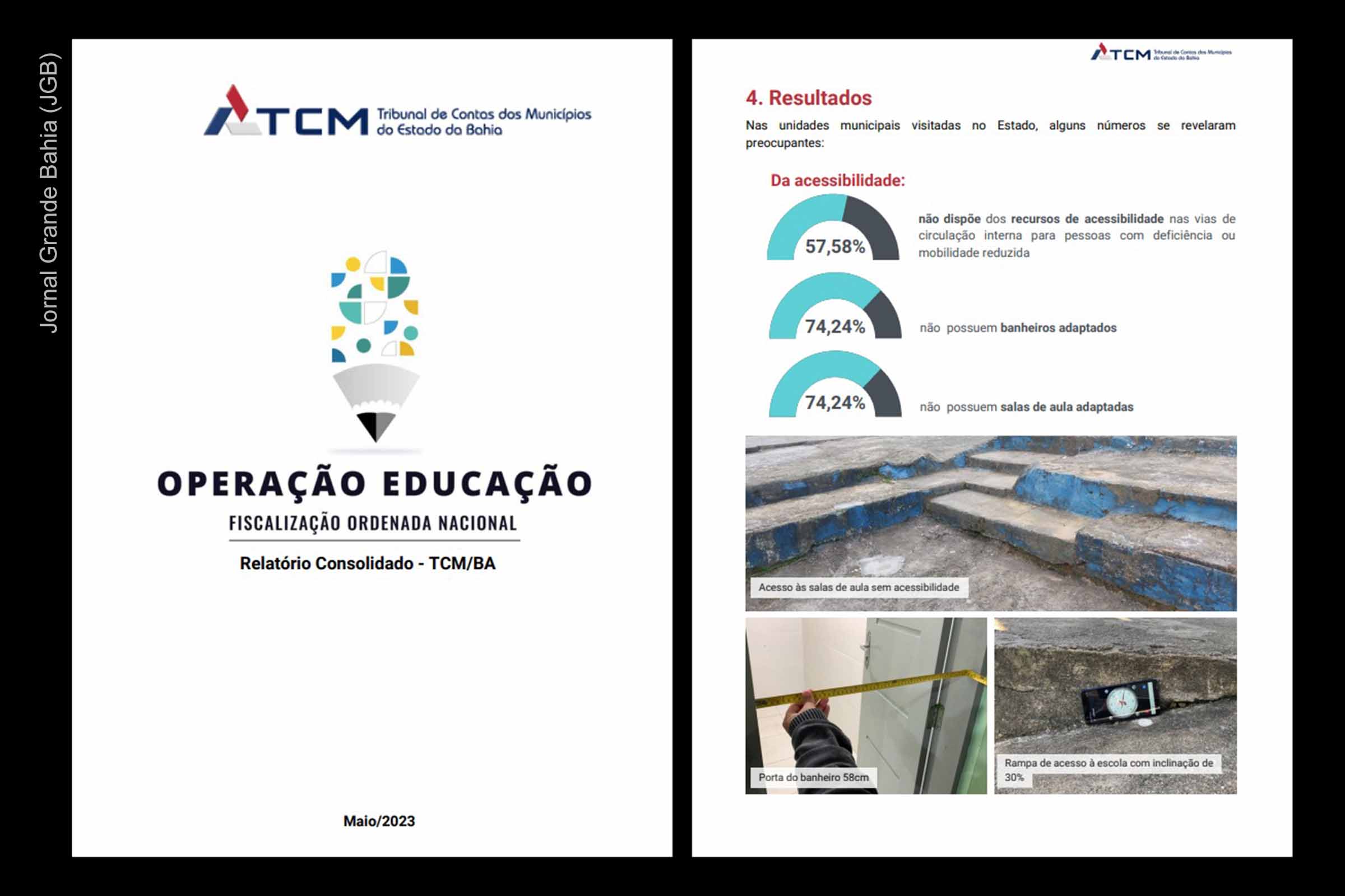 Relatório da Operação Educação revela falhas da infraestrutura da educação da Bahia.