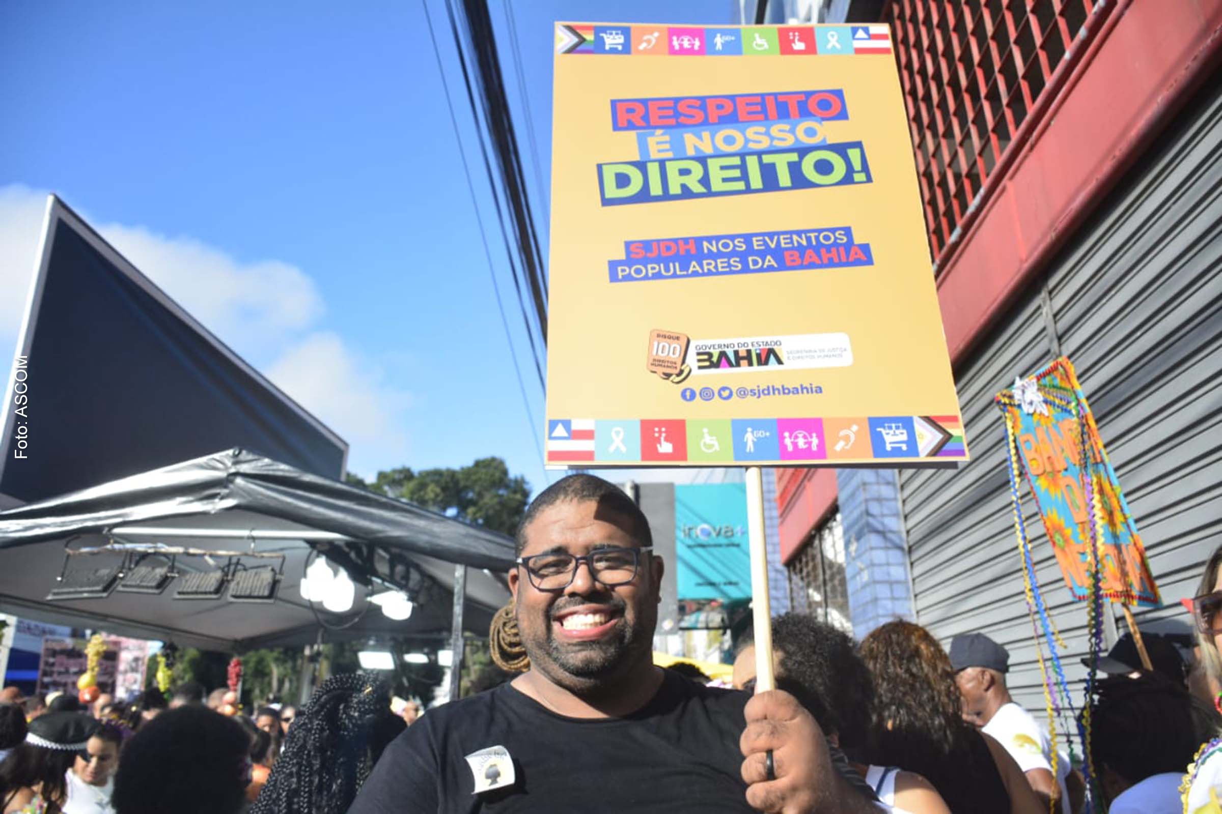 Felipe Freitas, secretário de Justiça e Direitos Humanos, participou da campanha.