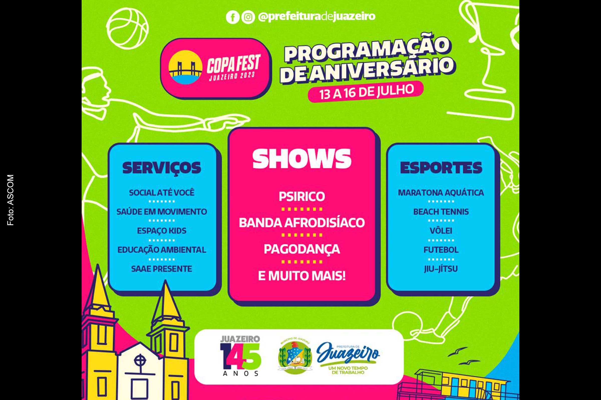Card anuncia programação da Copa Fest 2023 em Juazeiro.