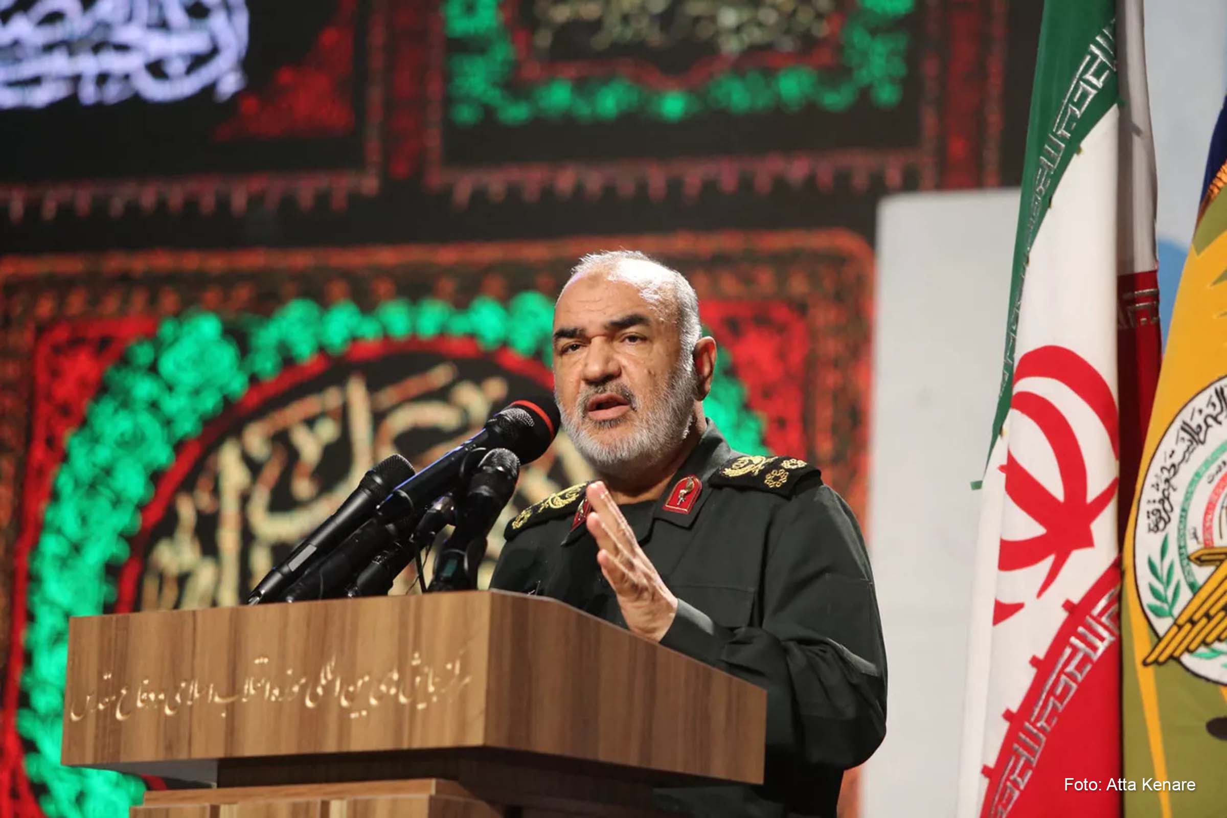 Major-general Hossein Salami, comandante do IRGC.