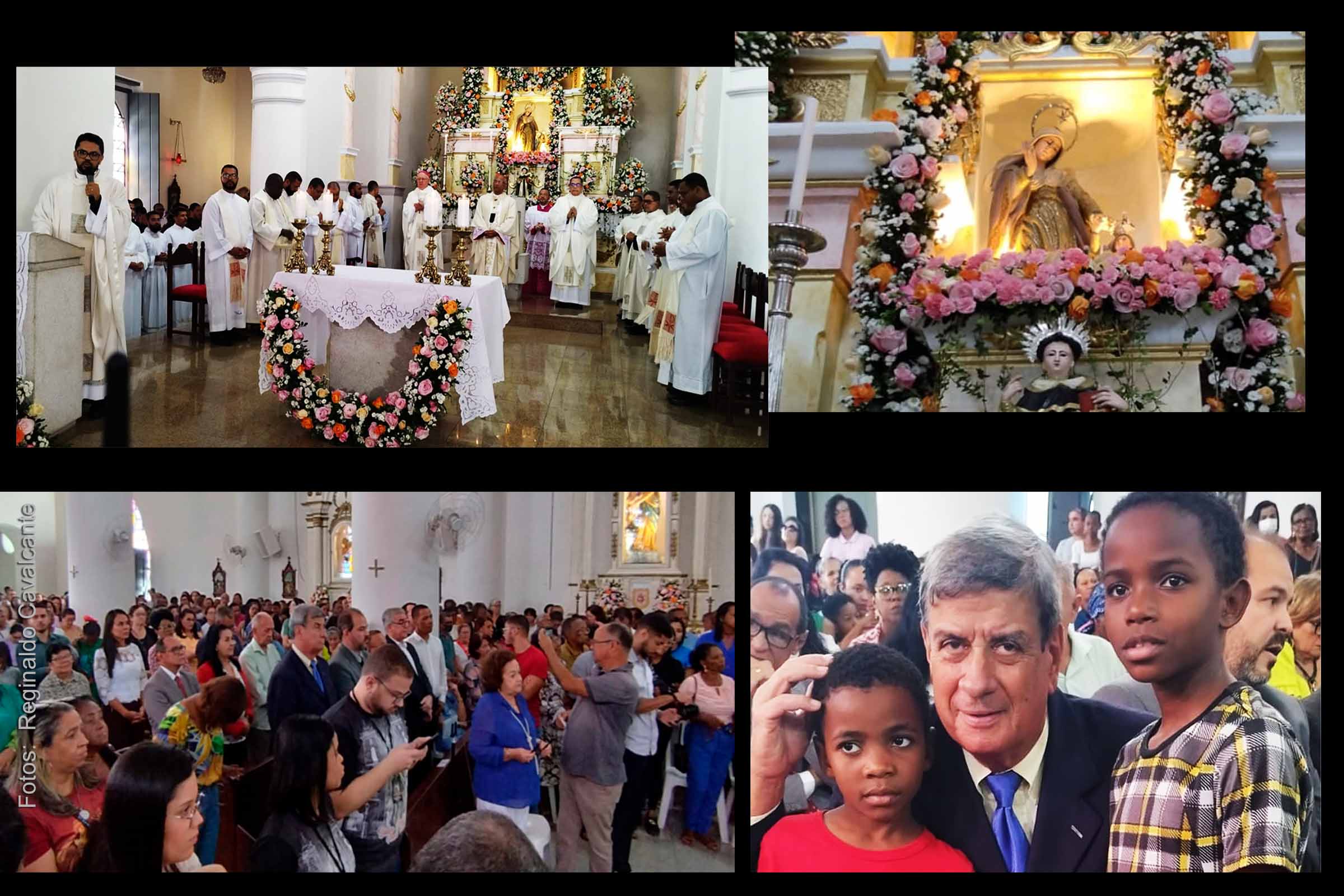 Prefeito Colbert Martins participa da missa de Senhora Sant’Ana, em Feira de Santana.