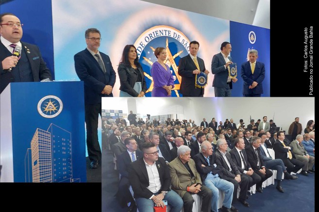 Solenidade de inauguração da nova sede do Grande Oriente de São Paulo.