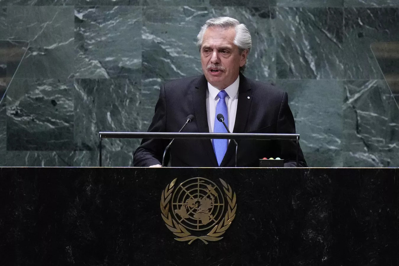 Alberto Fernández, presidente da Argentina. (Foto: Seth Wenig/AP Photo)