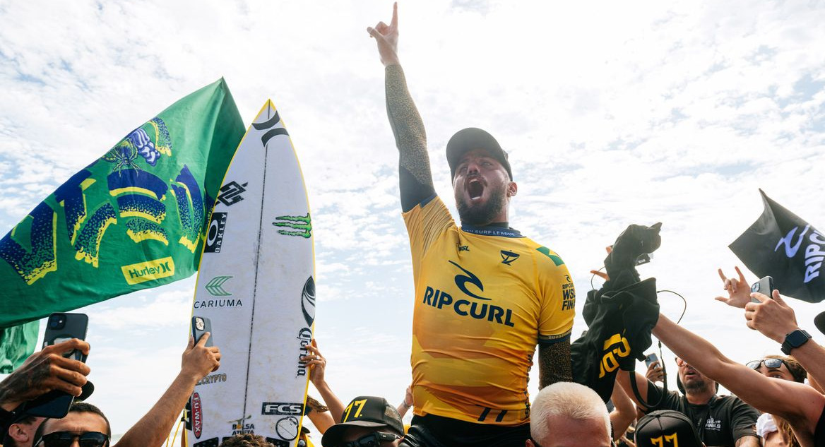 Surfista brasileiro vence etapa final da WSL em Lower Trestles, nos Estados Unidos. (Foto: Thiago Diz/WSL)