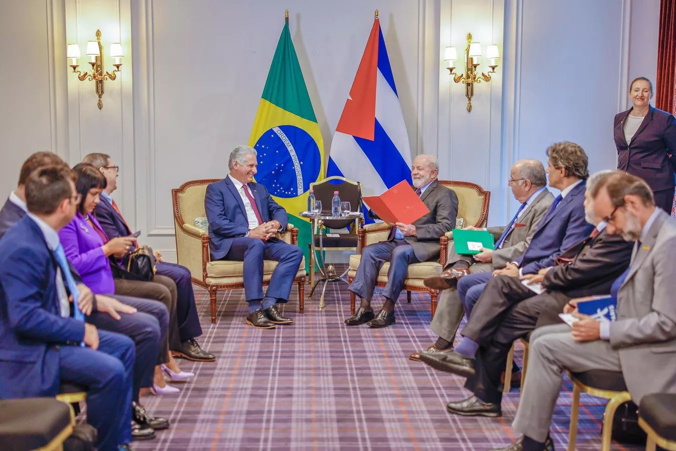 O presidente Luiz Inácio Lula da Silva está em Cuba para participar da cúpula do G77+China. (Foto: Ricardo Stuckert/PR)