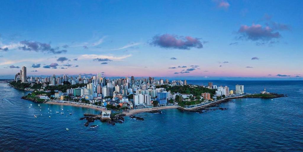 Vista aérea do Bairro Barra em Salvador. (Foto: Divulgação)
