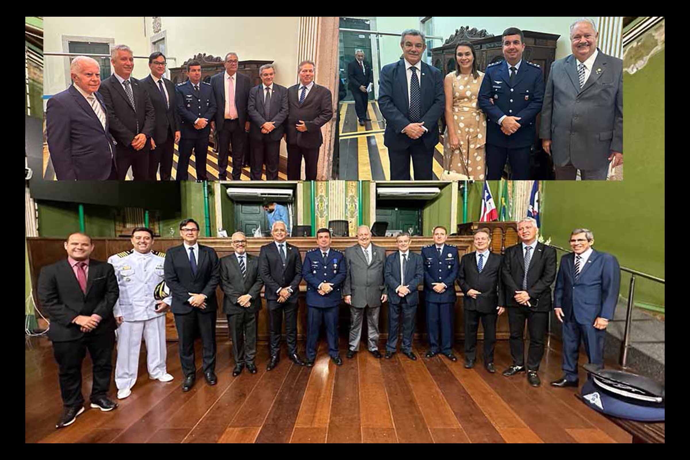 Câmara Municipal de Salvador promove cerimônia em homenagem a Santos Dumont e reforça laços com a Força Aérea Brasileira.