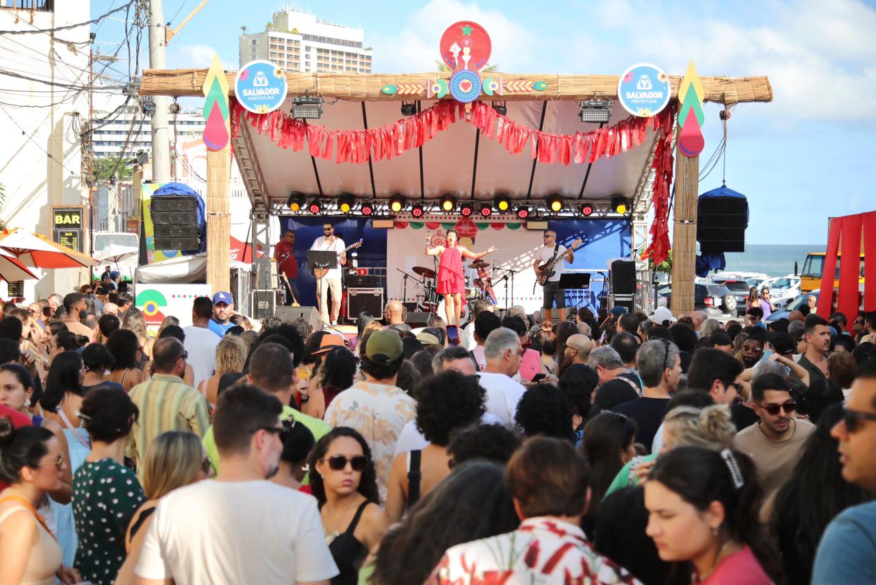 A Festa de San Gennaro, tradicional em várias cidades do mundo, tornou-se uma tradição em Salvador desde sua introdução em 2018. (Foto: Lucas Moura/ Secom)