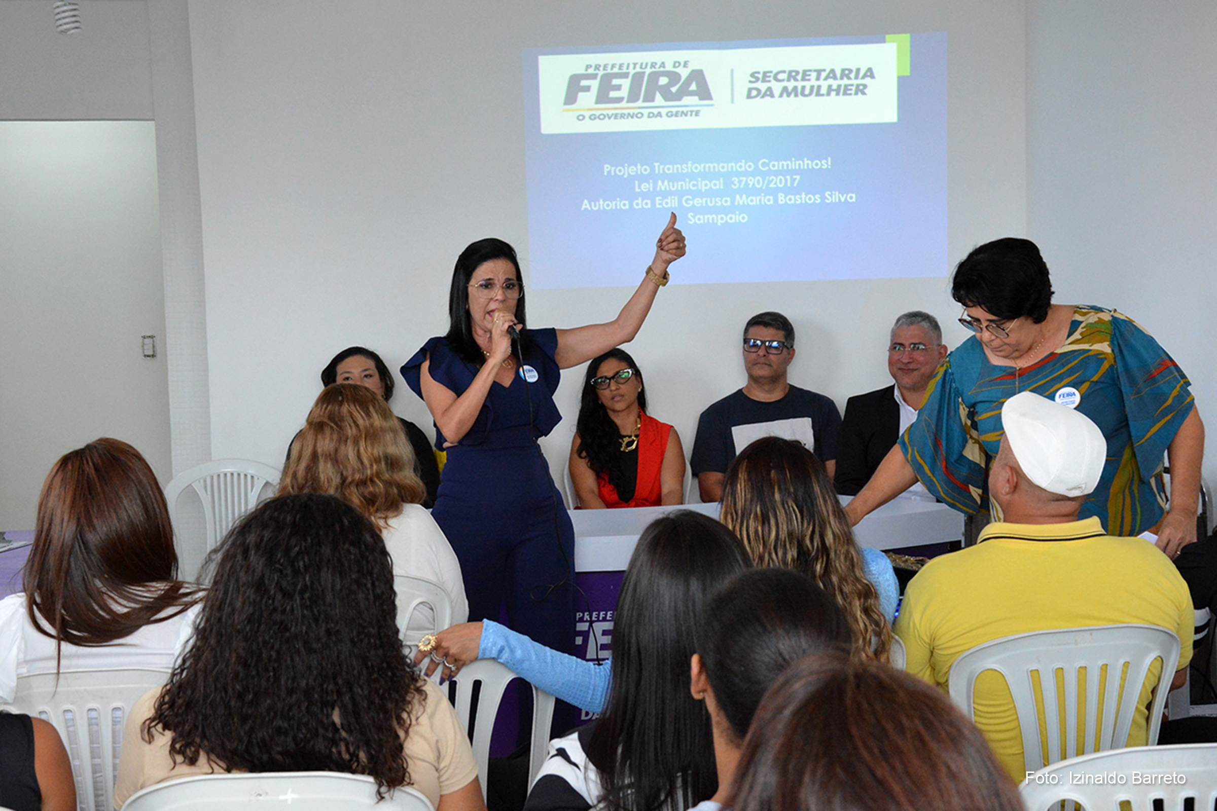 Gerusa Sampaio, secretária de Políticas para as Mulheres, participou do evento de inauguração do Núcleo.