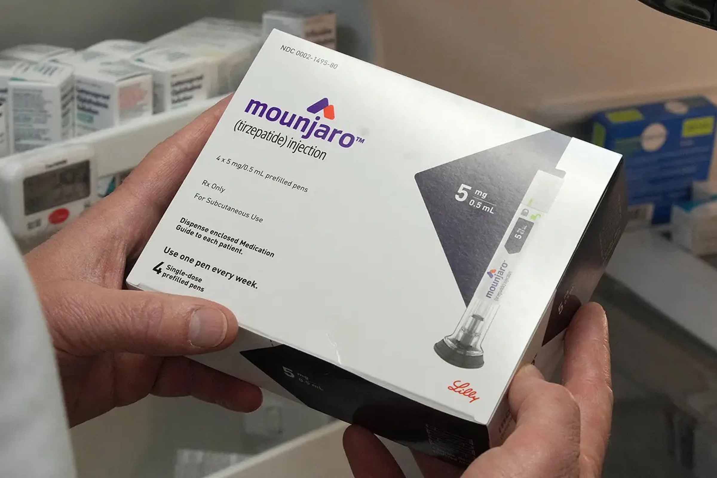Mounjaro é aplicado por meio de uma injeção semanal.