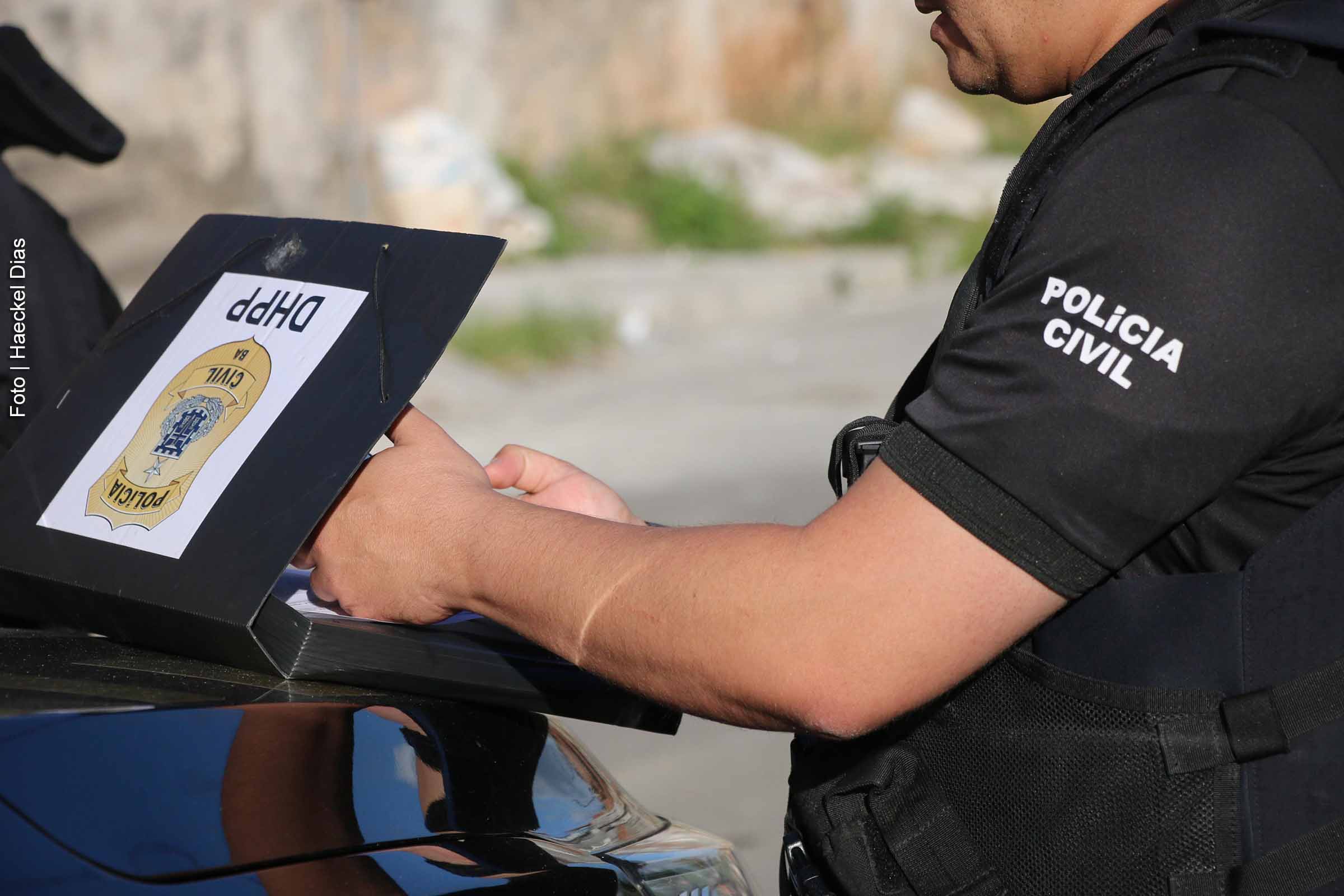 Polícia Civil da Bahia atua em investigação de campo.
