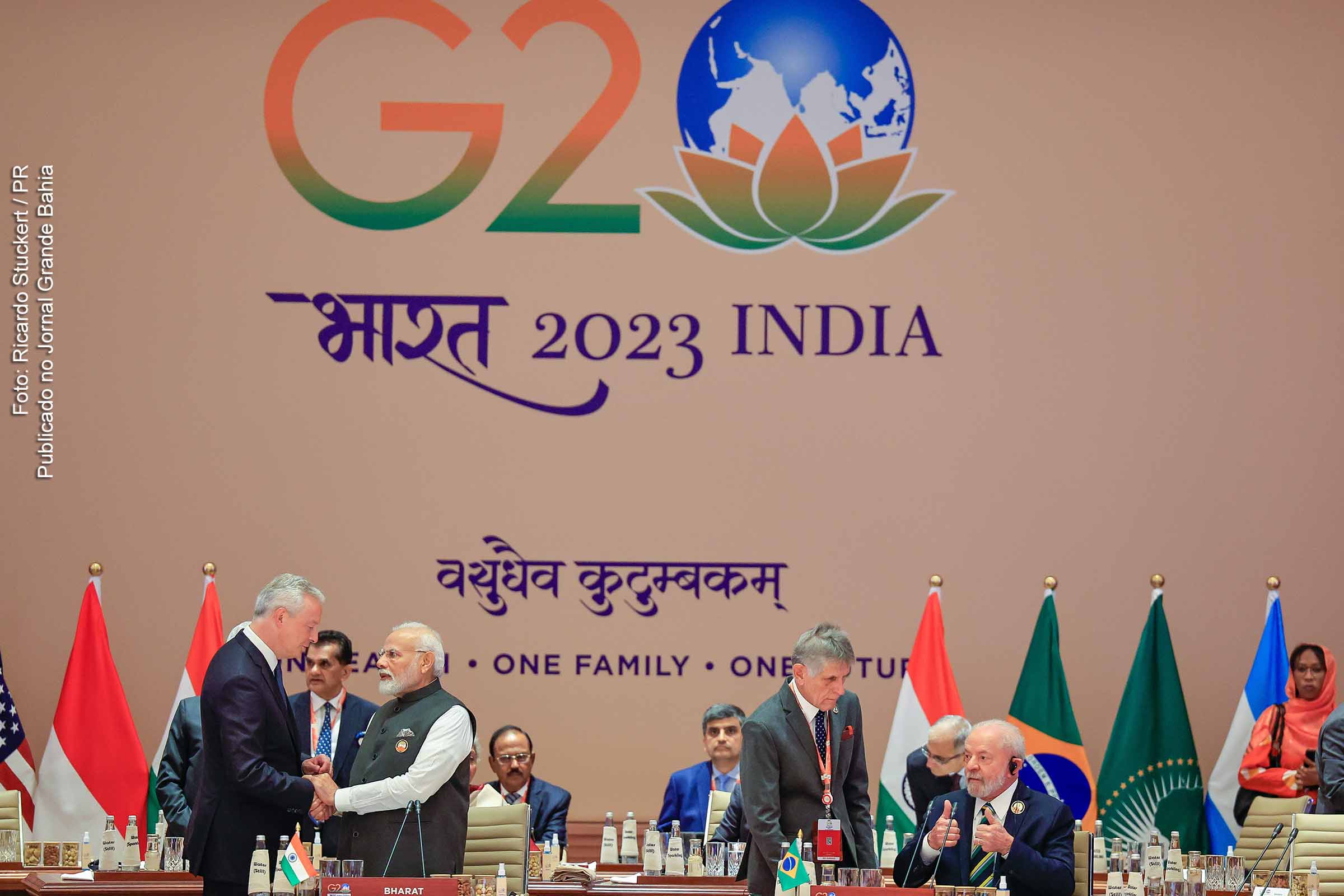 Presidente Lula discursou durante Sessão I da Cúpula do G20 com o tema “Uma Terra”, em Nova Delhi, de Índia.