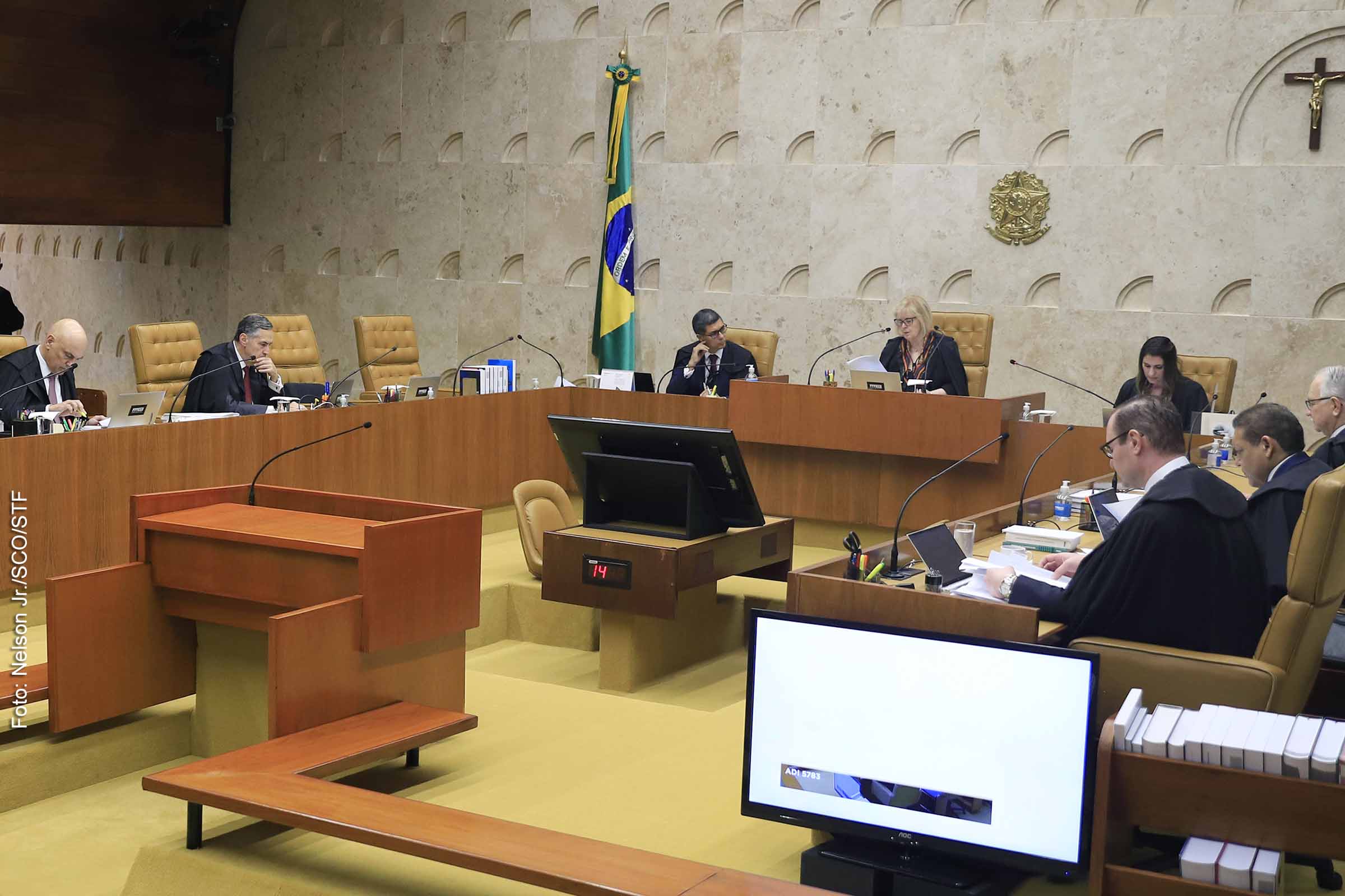 Sessão plenária do STF.