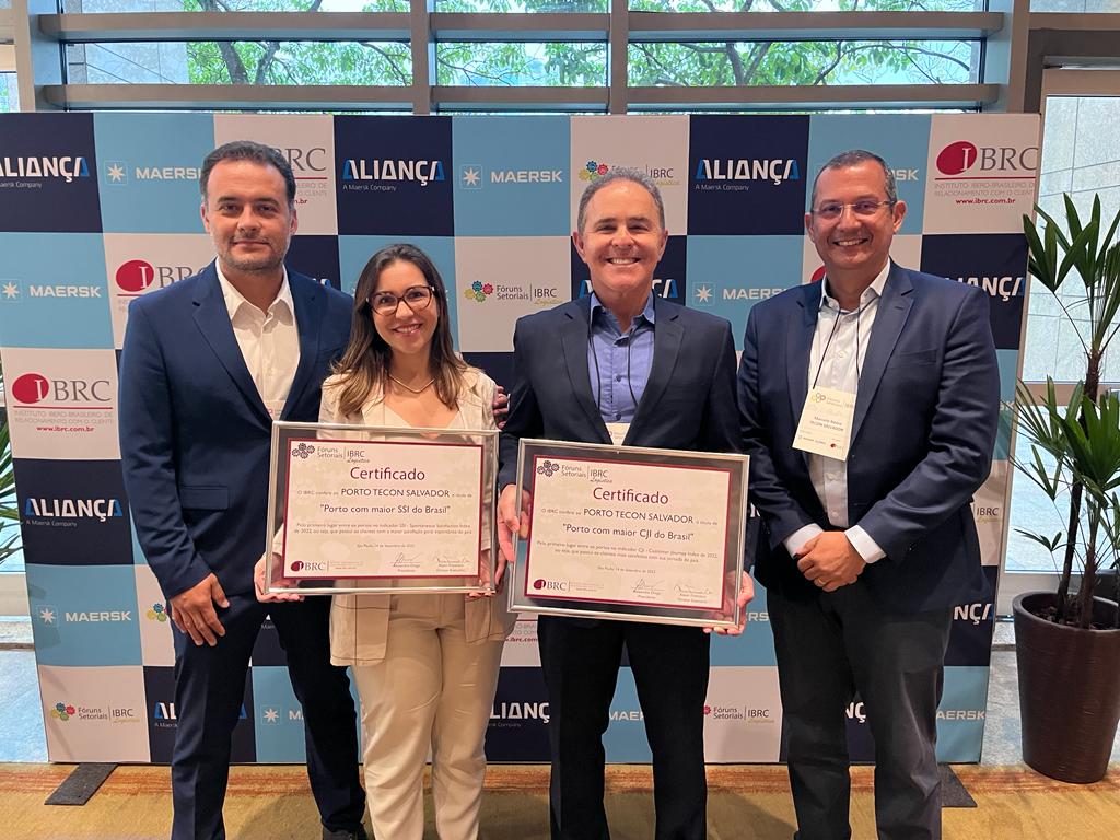 Terminal de contêineres do porto de Salvador é destaque em satisfação do cliente, segundo pesquisa