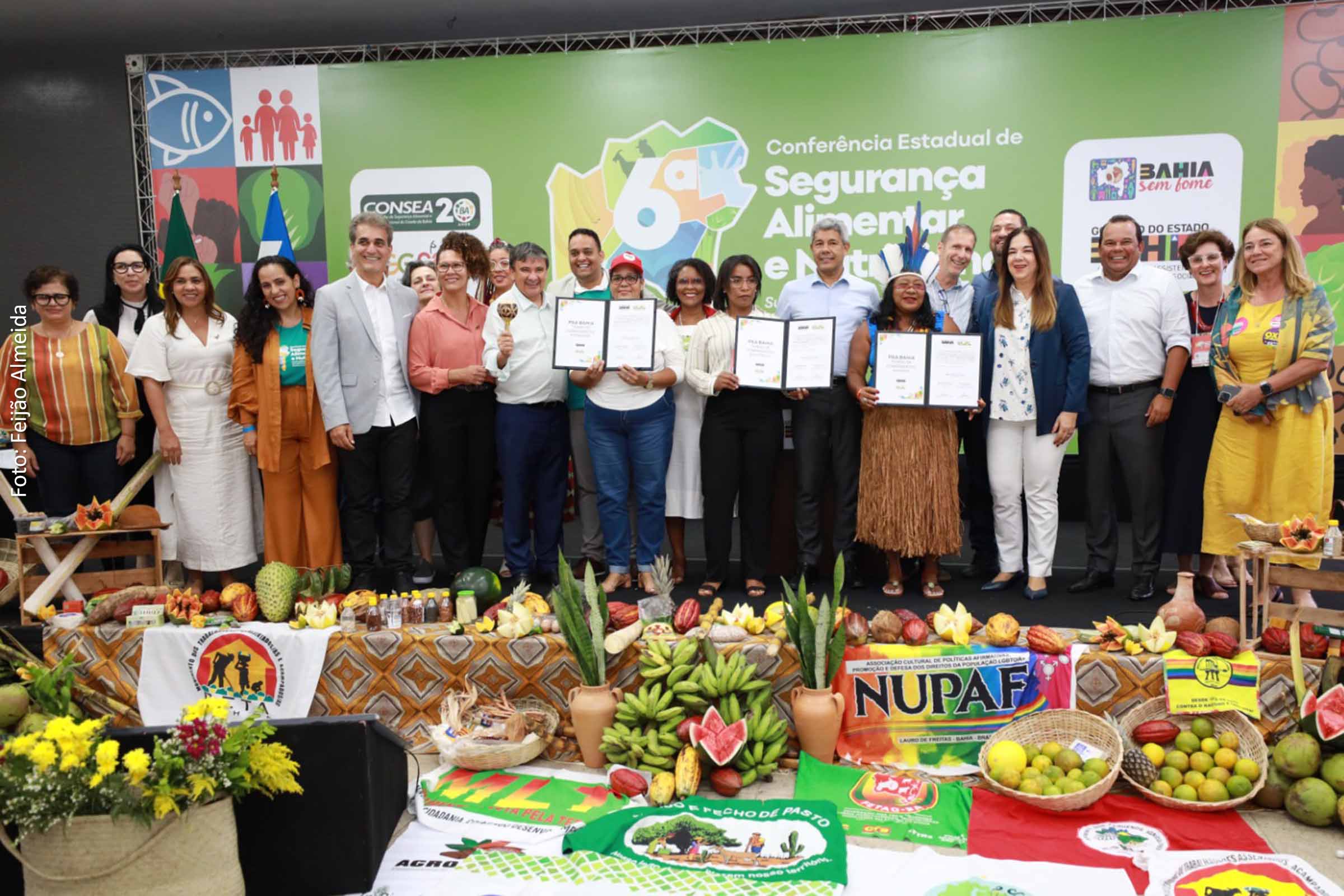 Governador Jerônimo Rodrigues e ministro do Desenvolvimento Social participam da 6ª Conferência Estadual de Segurança Alimentar e Nutricional.
