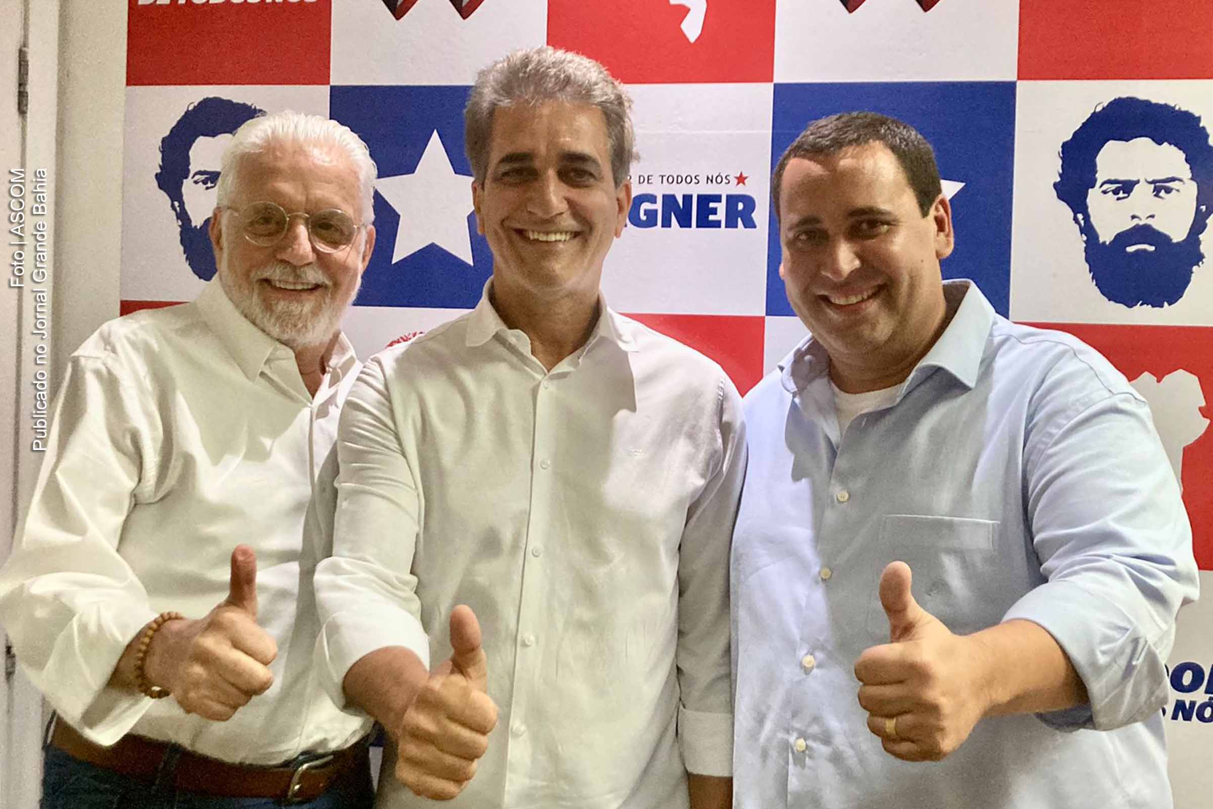 Encontro produtivo ocorreu entre o senador Jaques Wagner, Robinson Almeida e Éden Valadares para discutir a disputa da prefeitura de Salvador nas Eleições 2024.